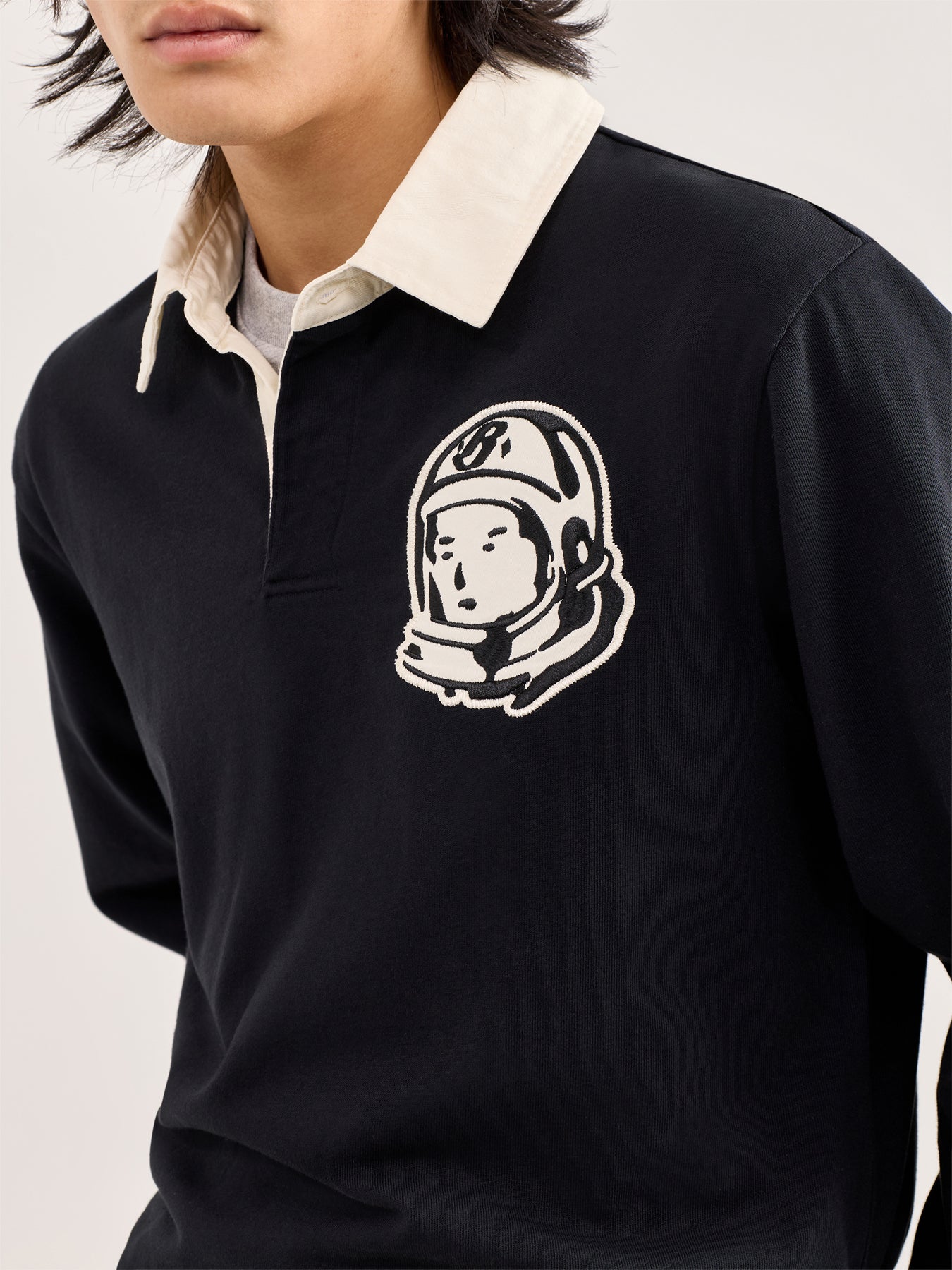 Astro Patch Rugby Shirt Black