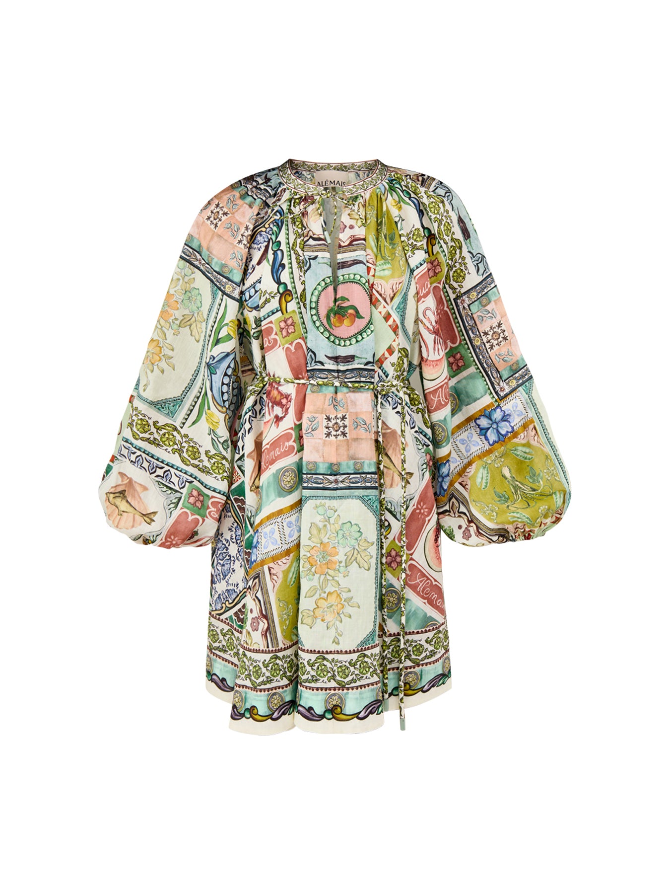 Tommasina Mini Dress Linen White