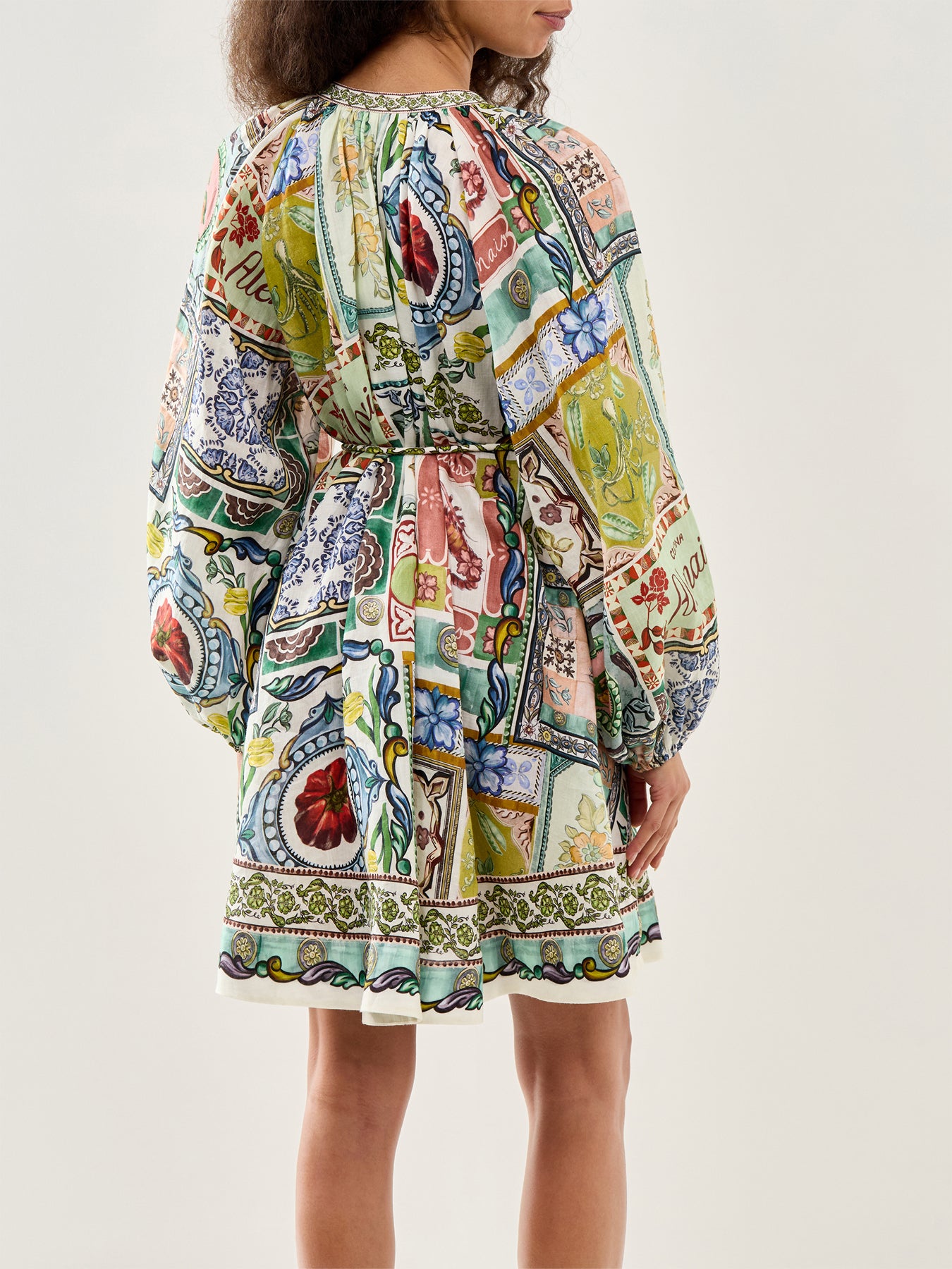 Tommasina Mini Dress Linen White