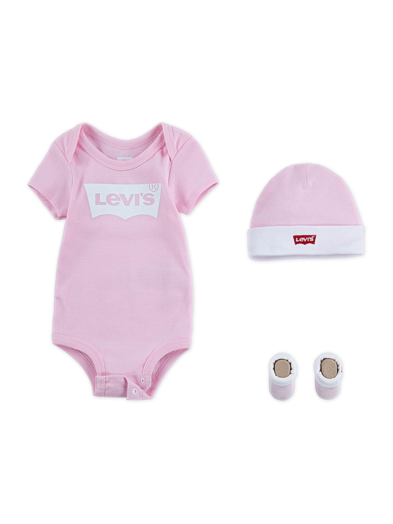 Baby Batwing Babygrow Gift Set Pink