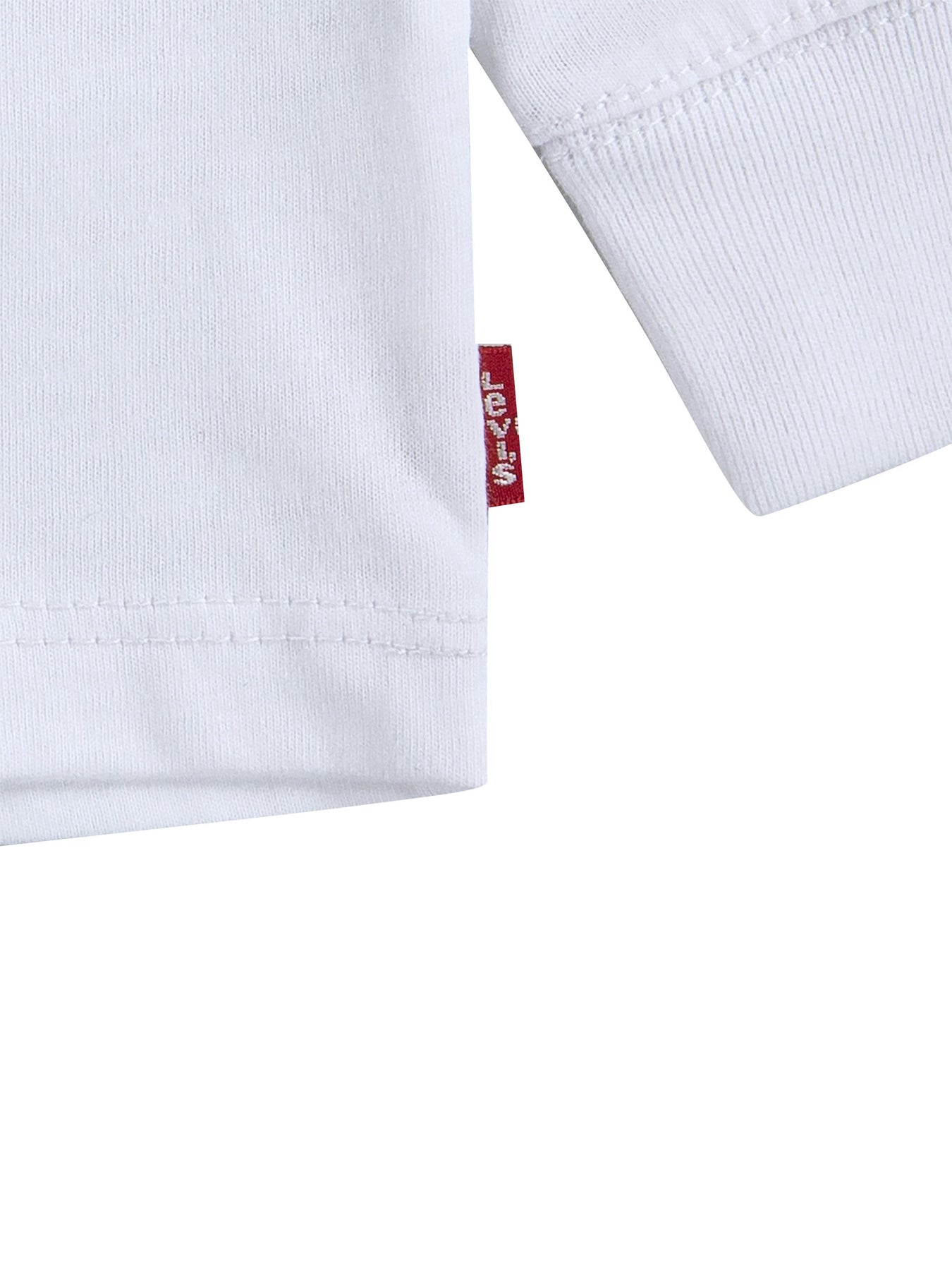 Long Sleeves Batwing Tee White