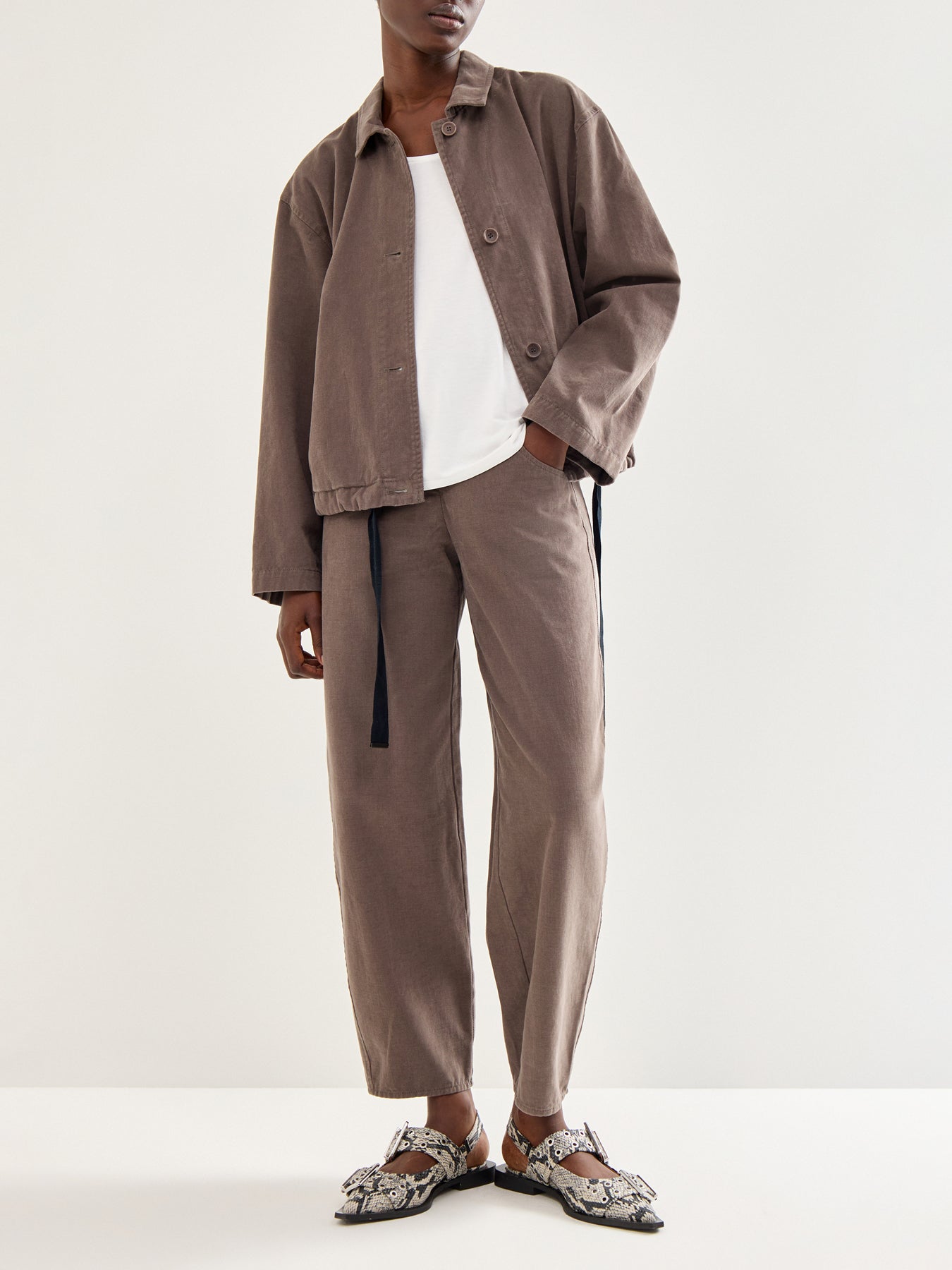 Jacket 506 Long Sleeves Wash Taupe