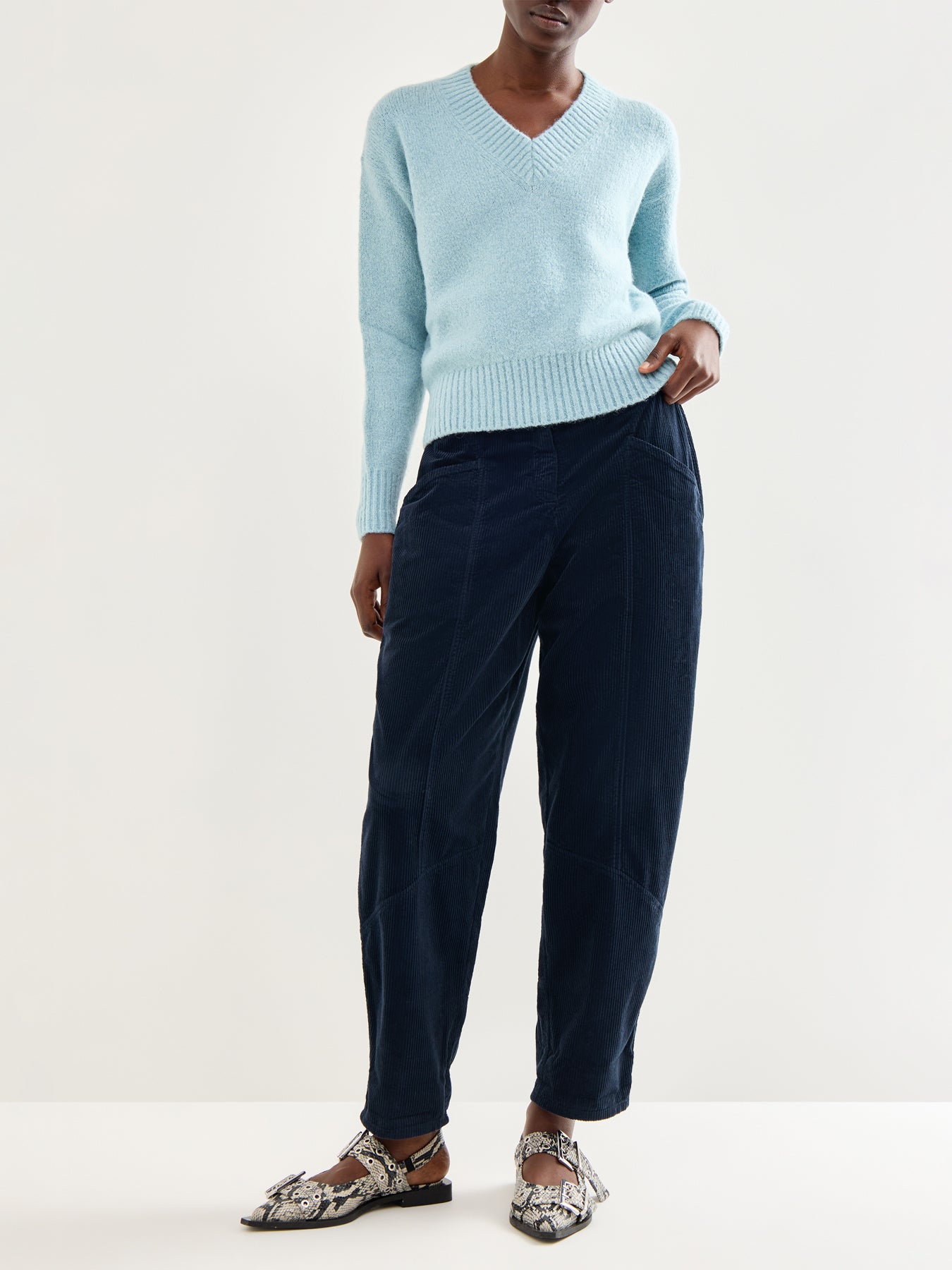 Hose 523 Cotton Trouser Navy