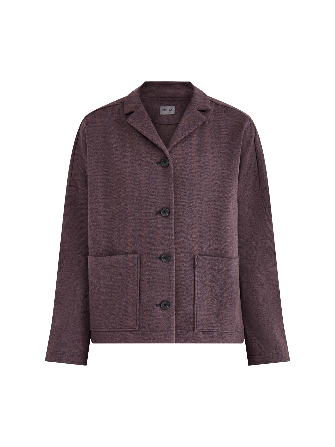 Jacket 519 Long Sleeves Red Wood