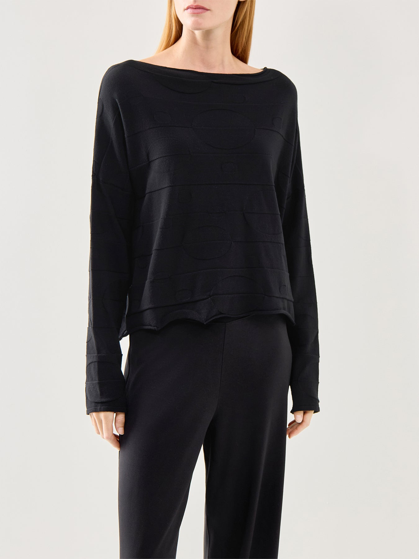 529 Long Sleeve Viscose Blend Pullover