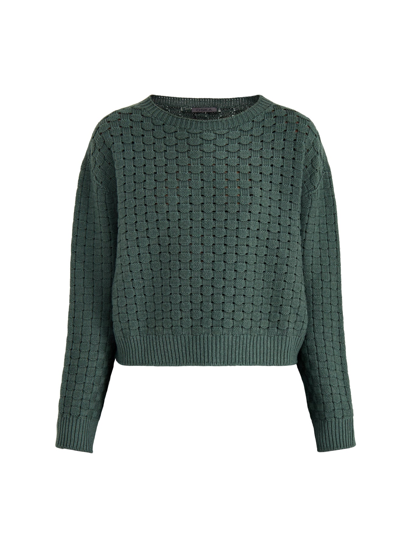 Pullover 525 Cotton Long Sleeves Green