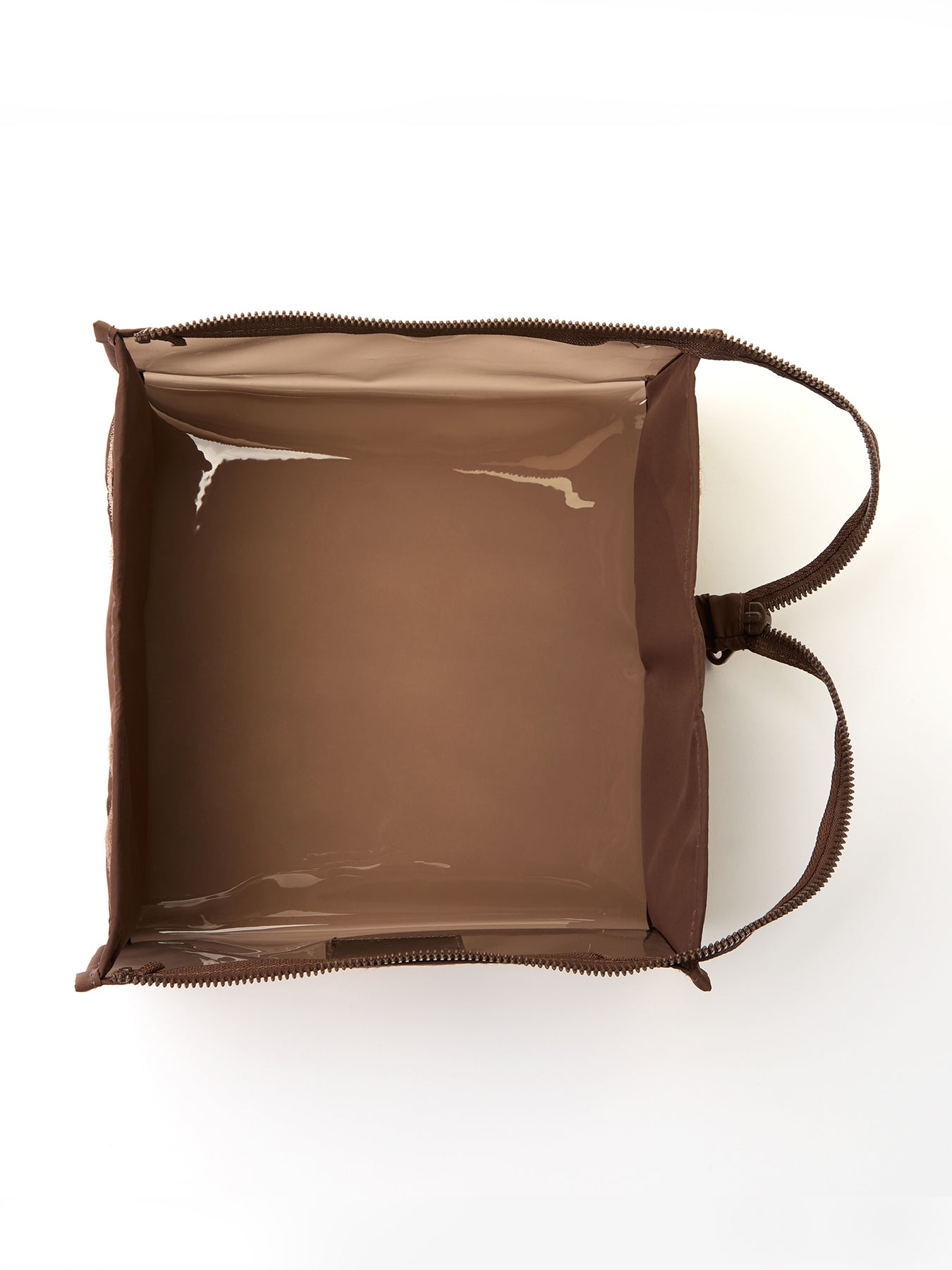 Jelly Flat Lay Makeup Box Bag Espresso