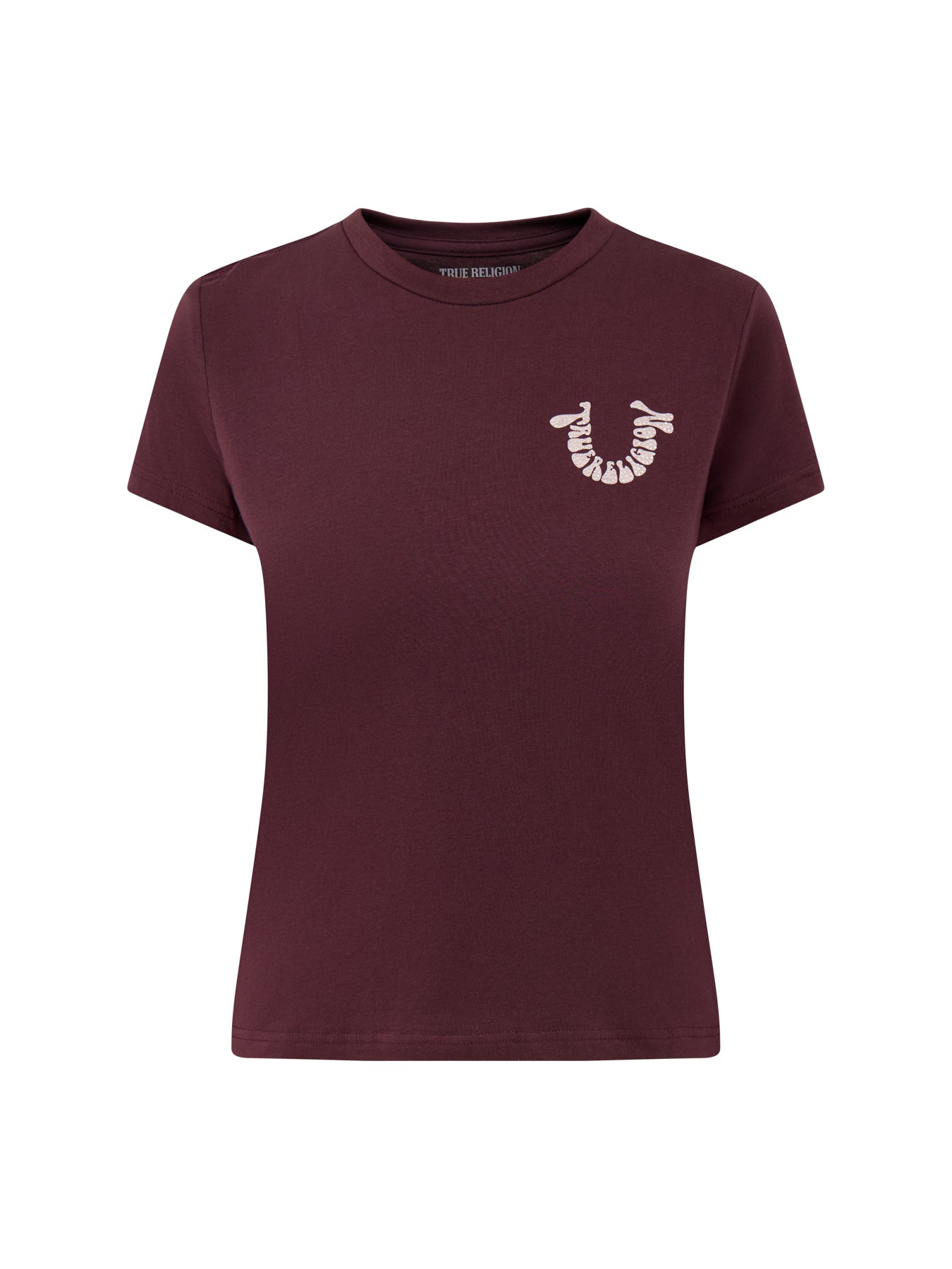 Crystal Crew Tee Brown