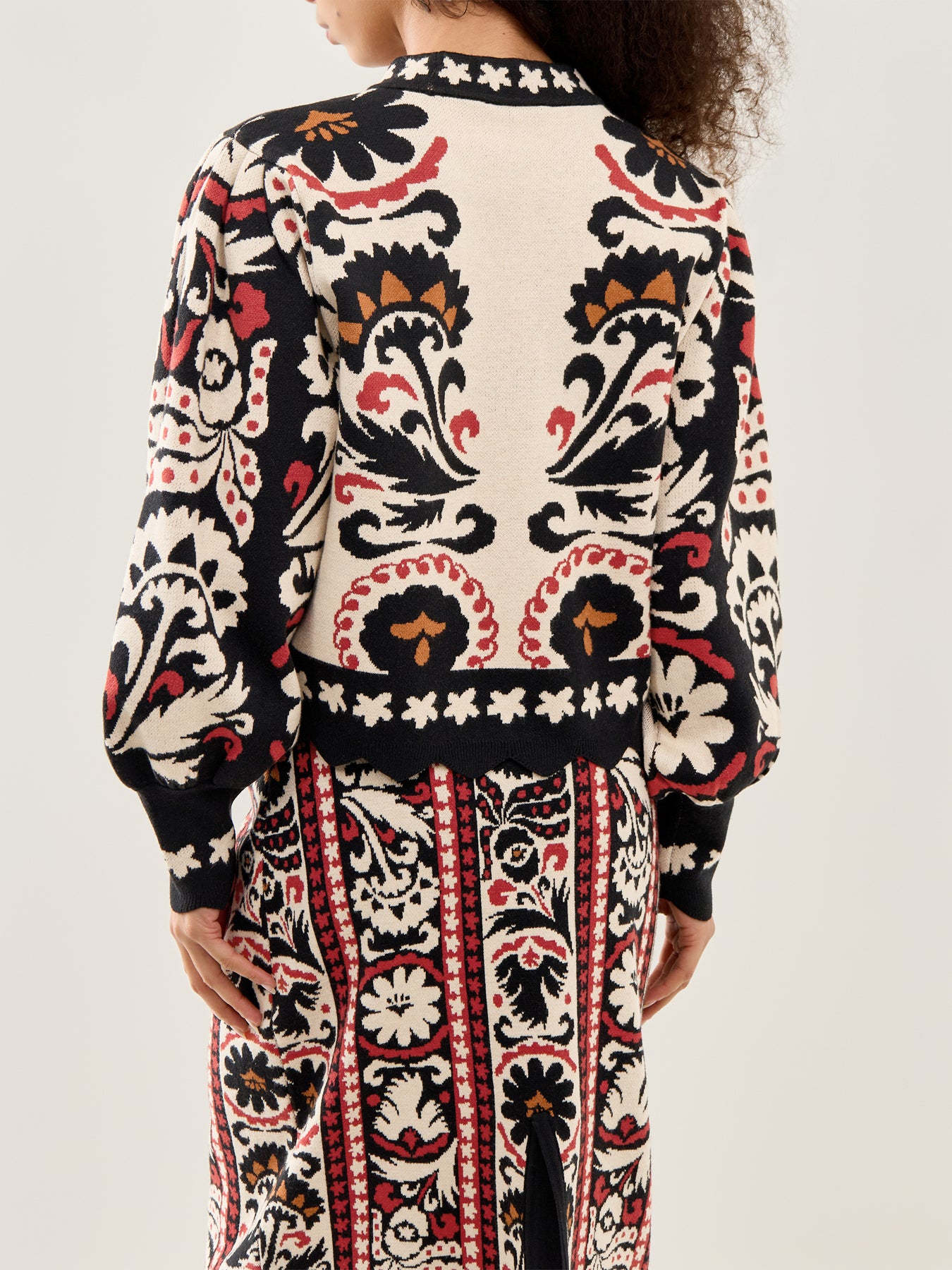 Winter Tapestry Knit Sweater Multi