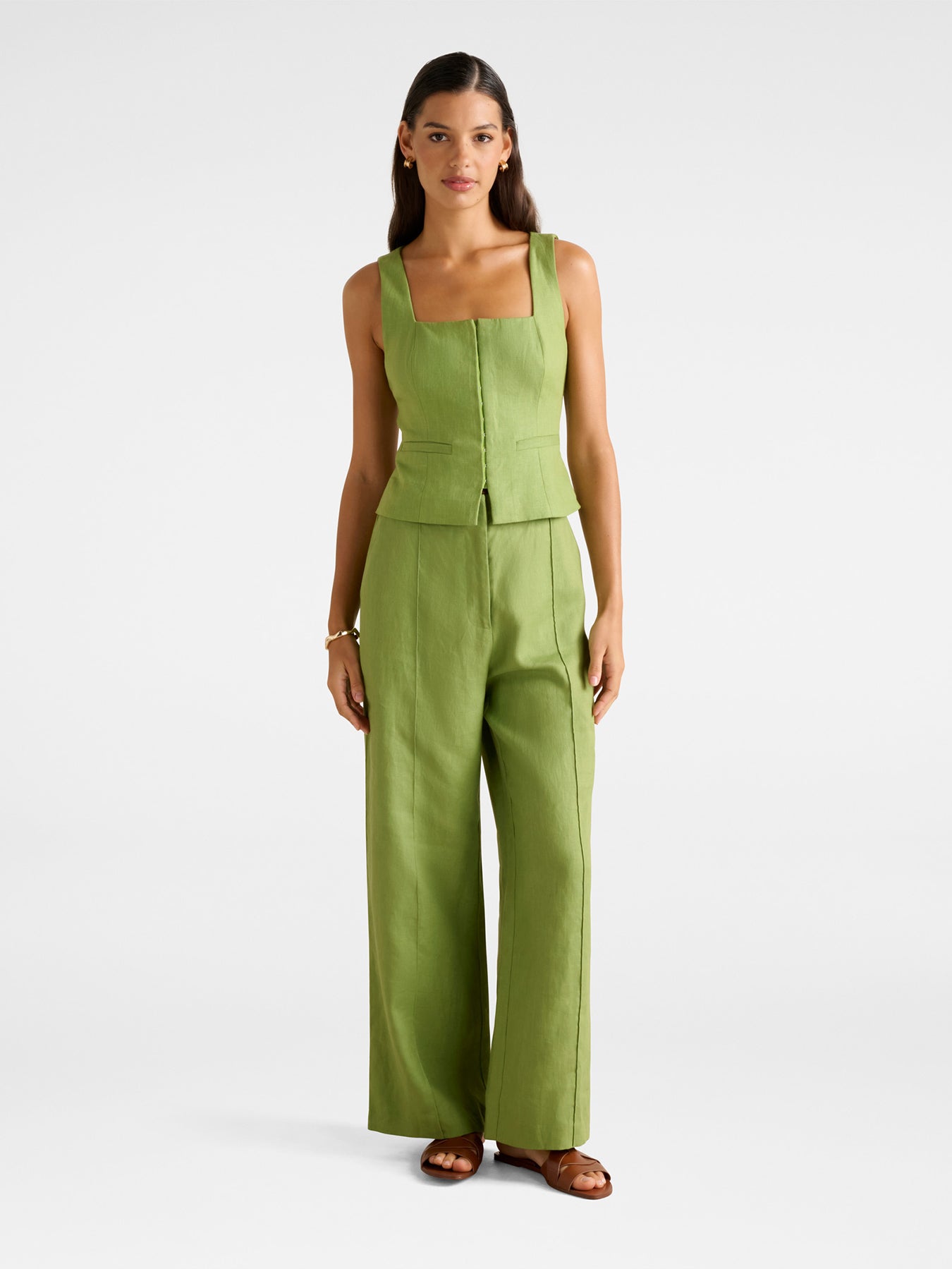 Posey Linen Wide Leg Pants