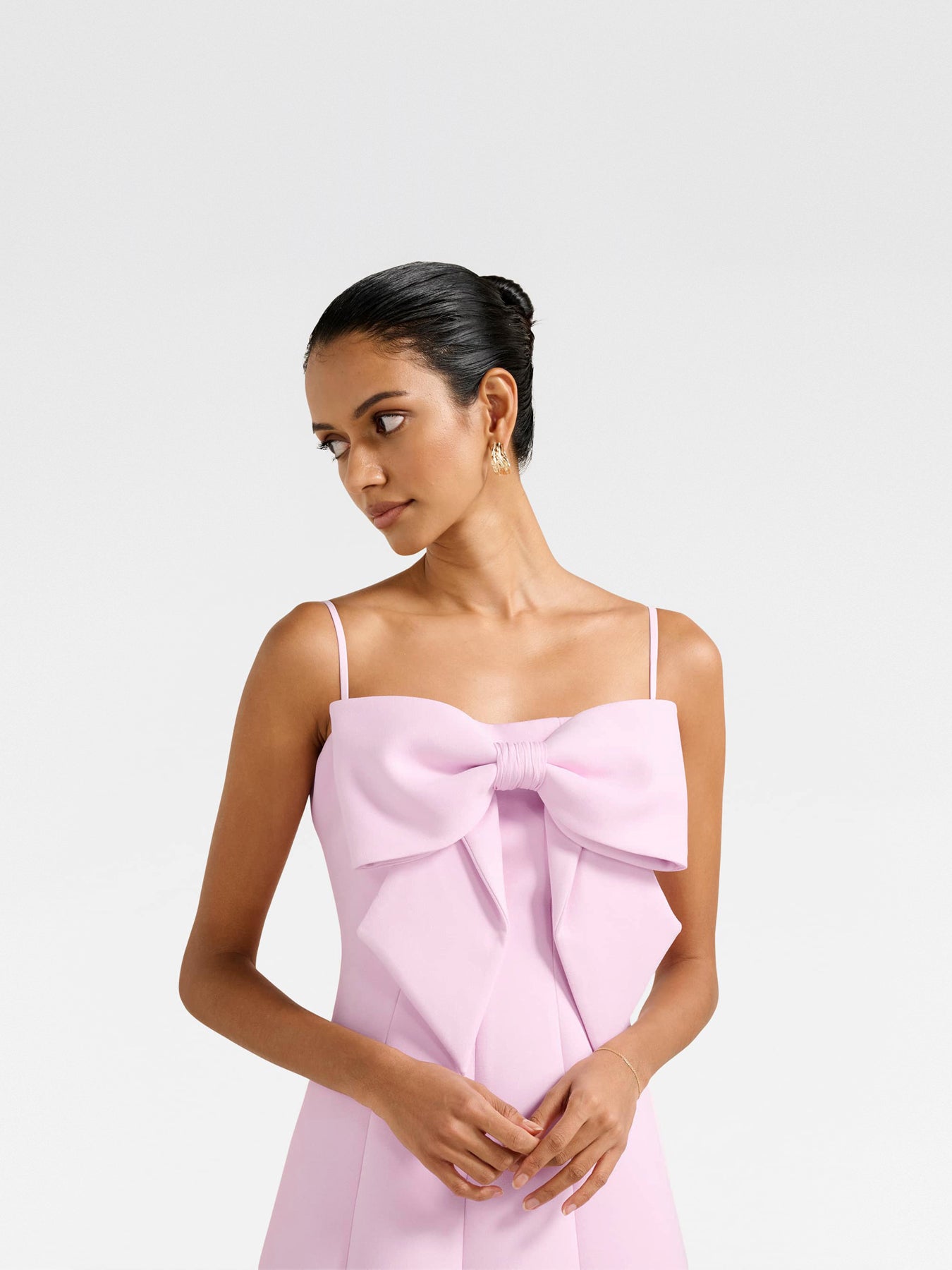 Hayley Petite Bow Front Mini Dress