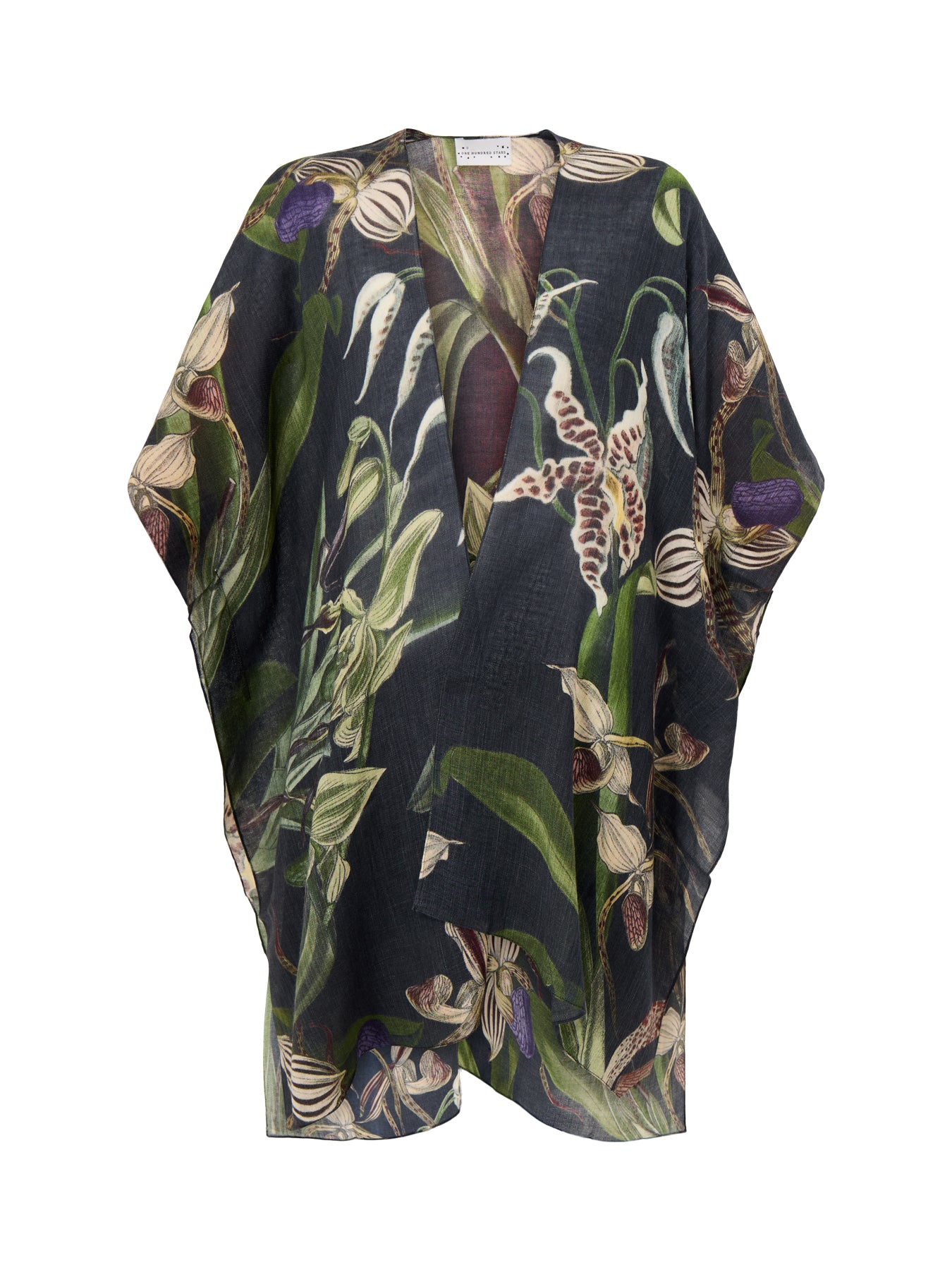 Orchid Wool Throw Black