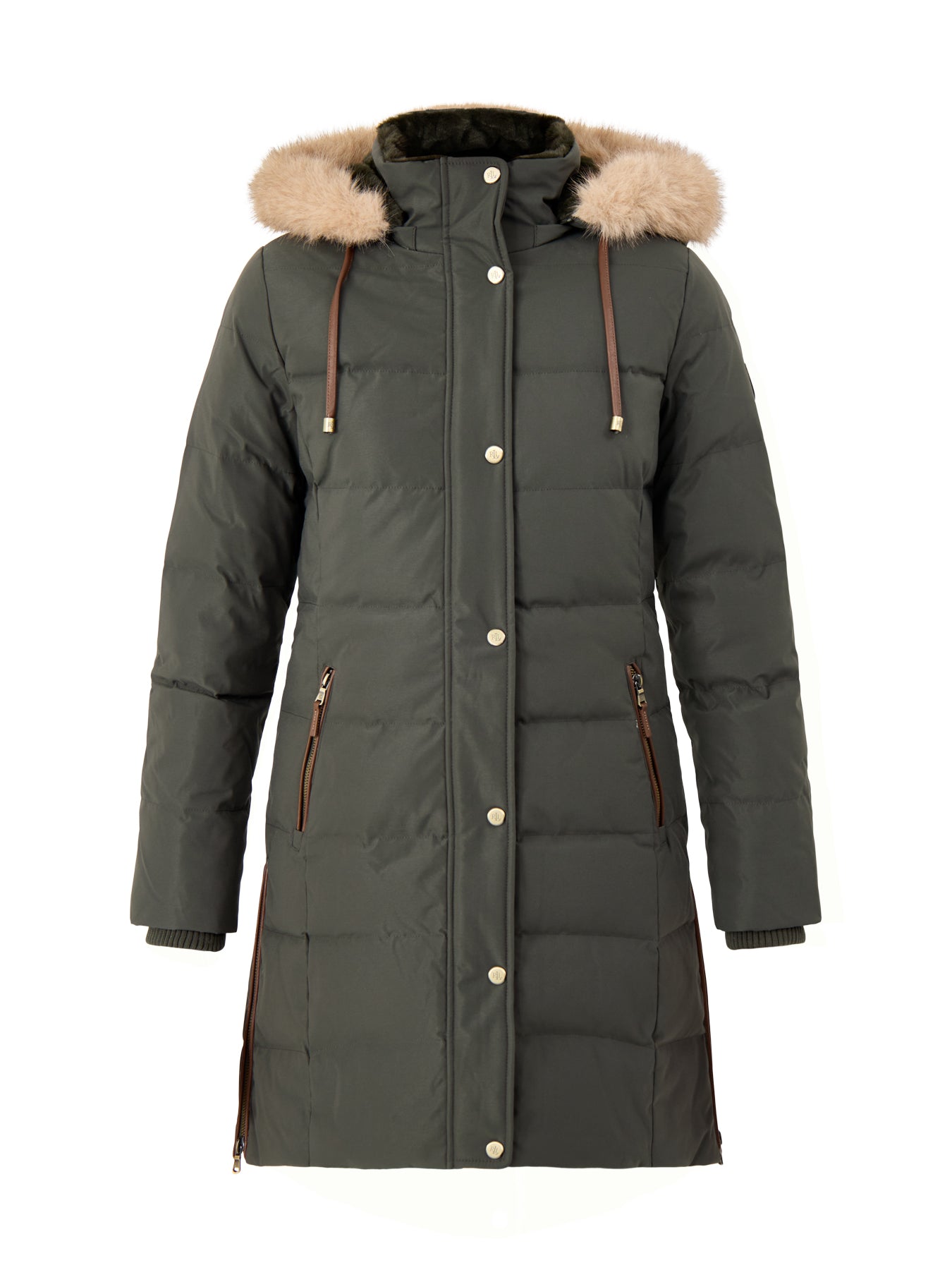 Insulated Hooded Coat Black