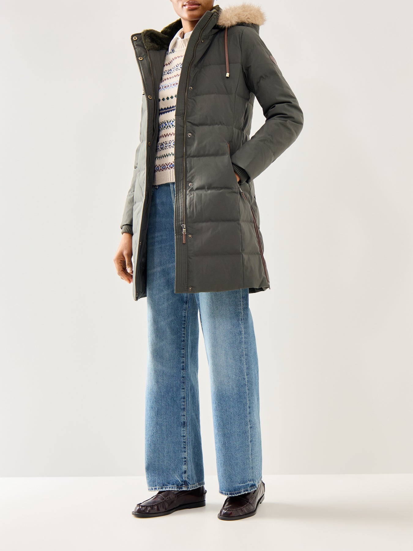 Insulated Hooded Coat Black