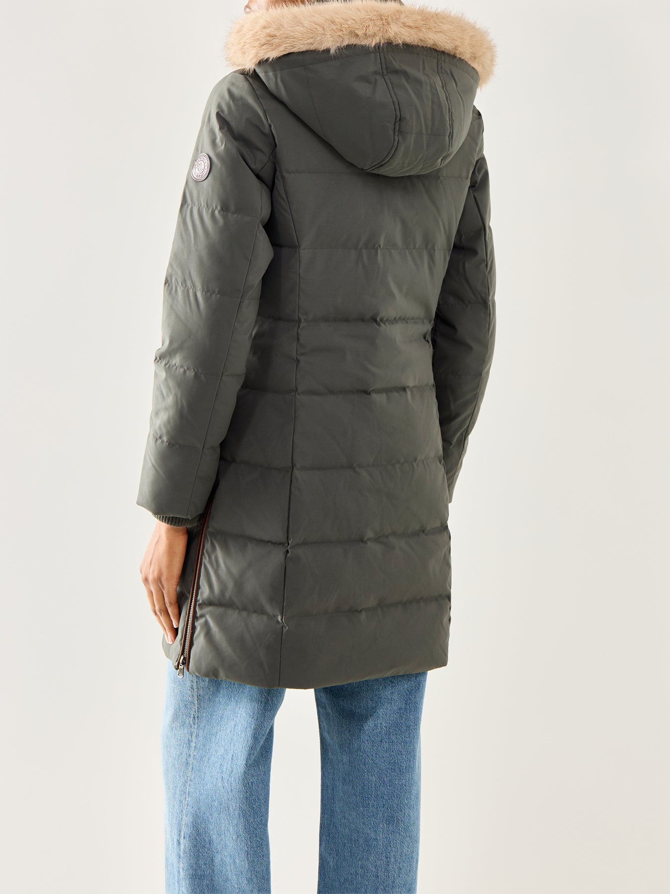 Insulated Hooded Coat Black