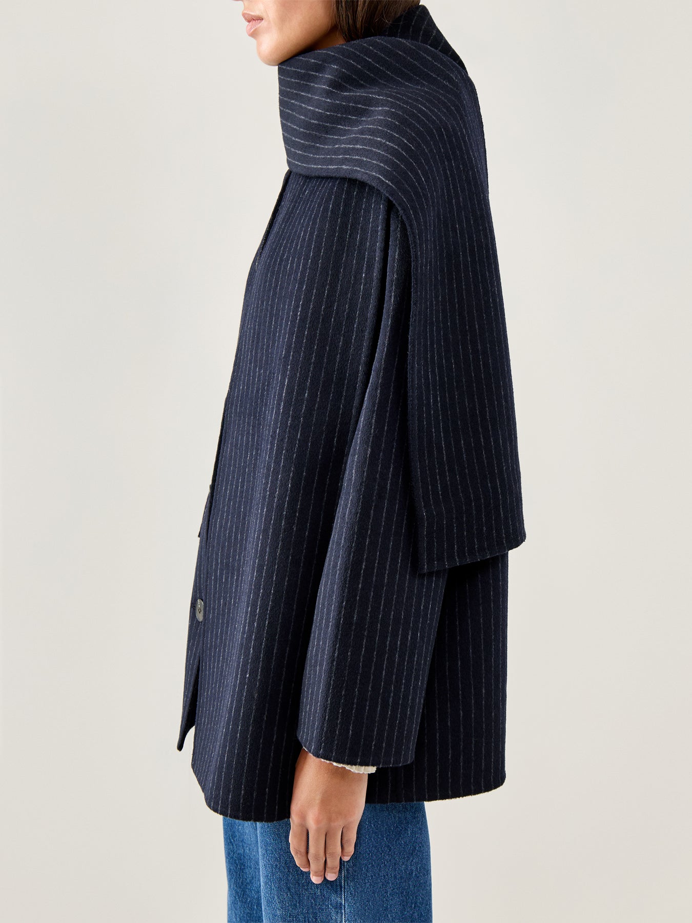 Pam Handmade Scarf Pinstripe