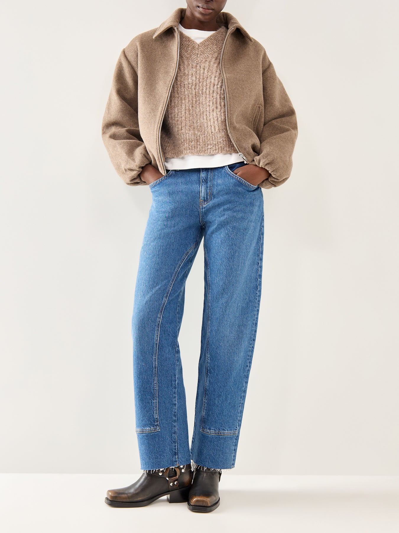 Anjuli V-Neck Knit Bordeaux