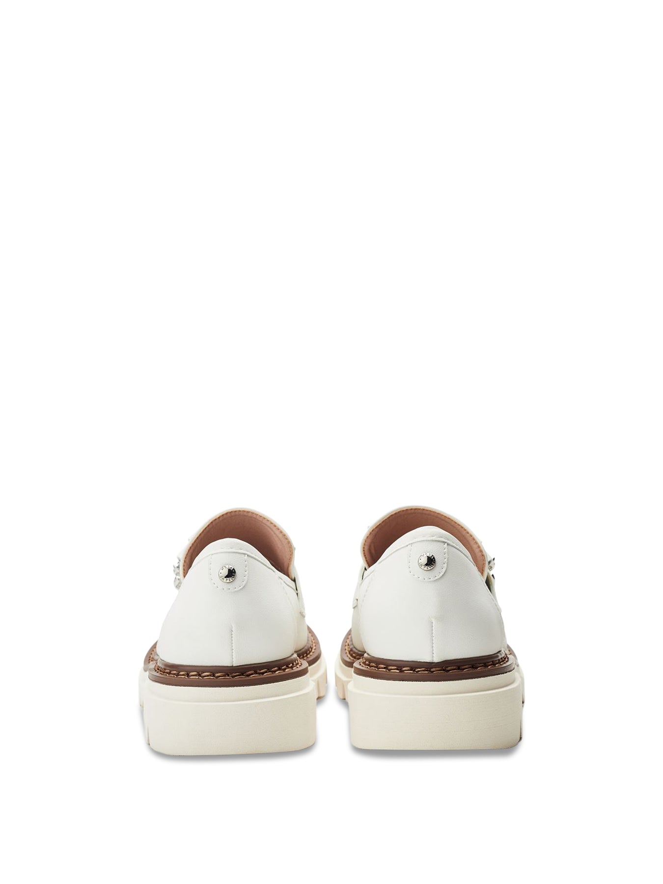 White Dallia Chunky Tassel Loafers