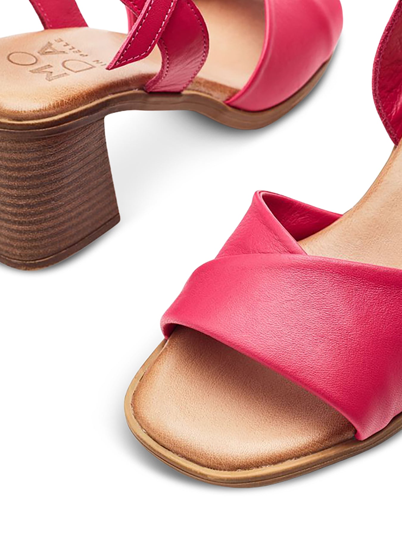 Pink Lanie Block Heel Sandals