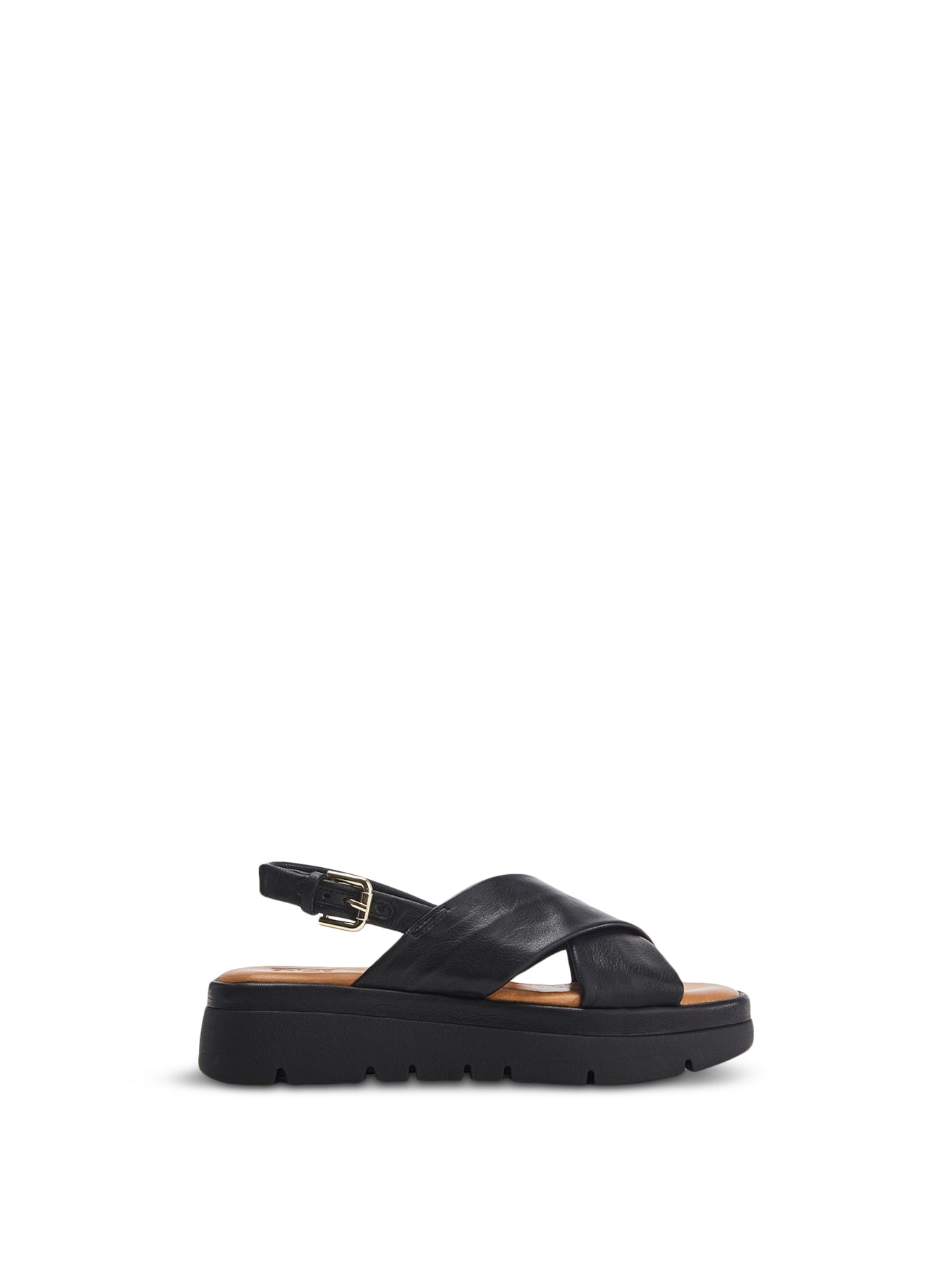 Nettina Leather Sandals Black