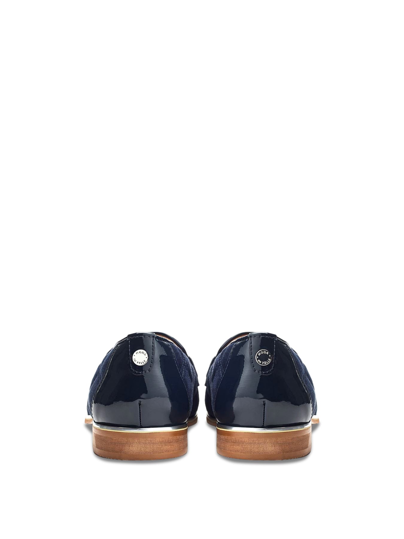 Navy Fiorela Quilted Loafers