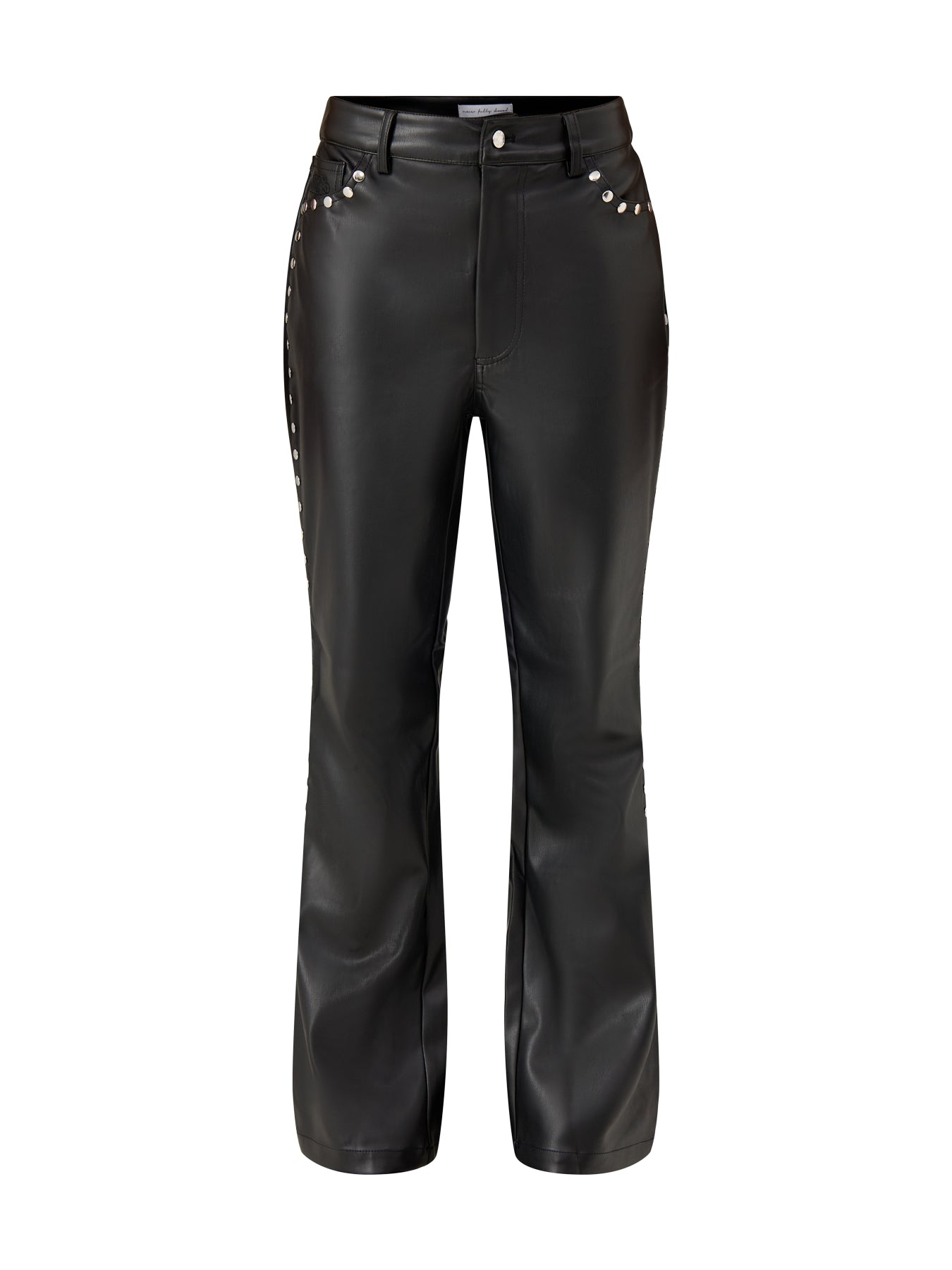 Vegan Studded Trousers Black
