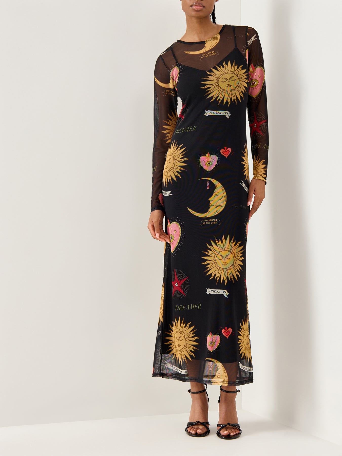 Mystical Mesh Dress Black