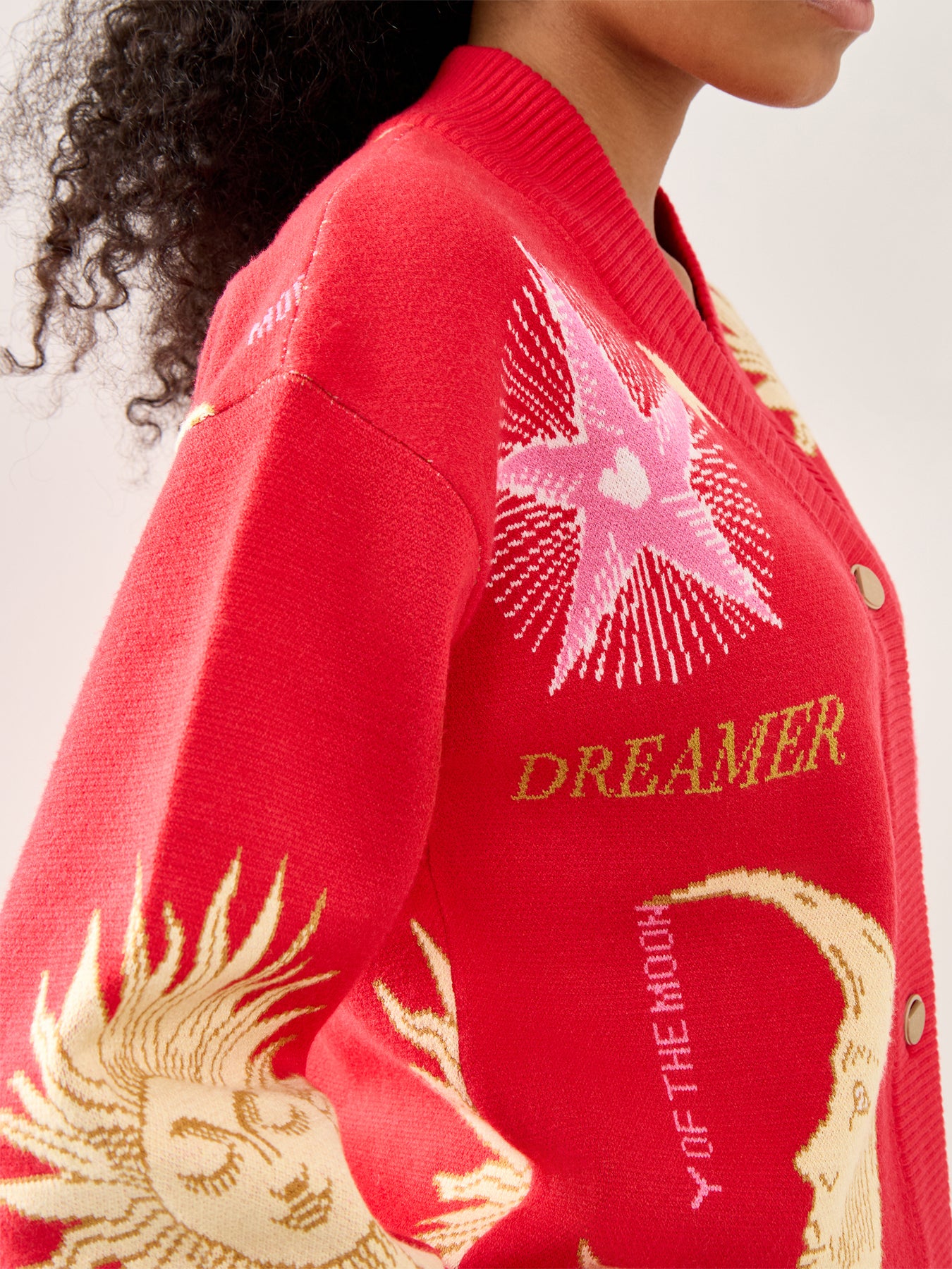 Red Mystical Cardigan Red