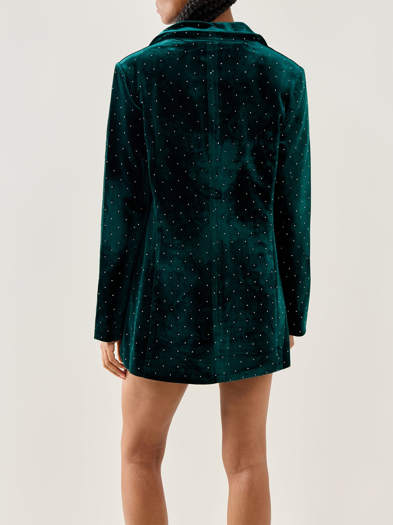 Velvet Blazer Green