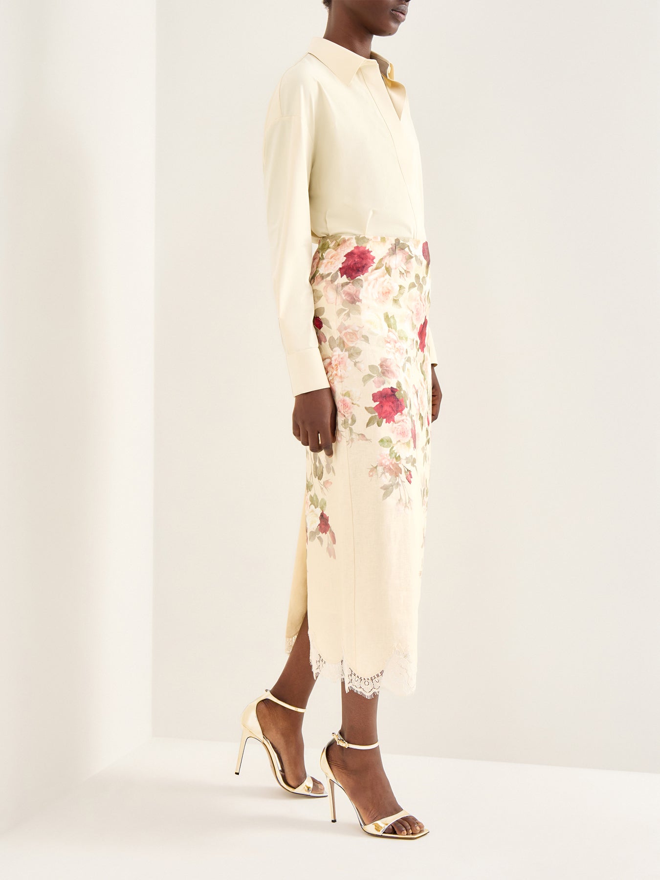 Hypnotic Pencil Skirt Cream