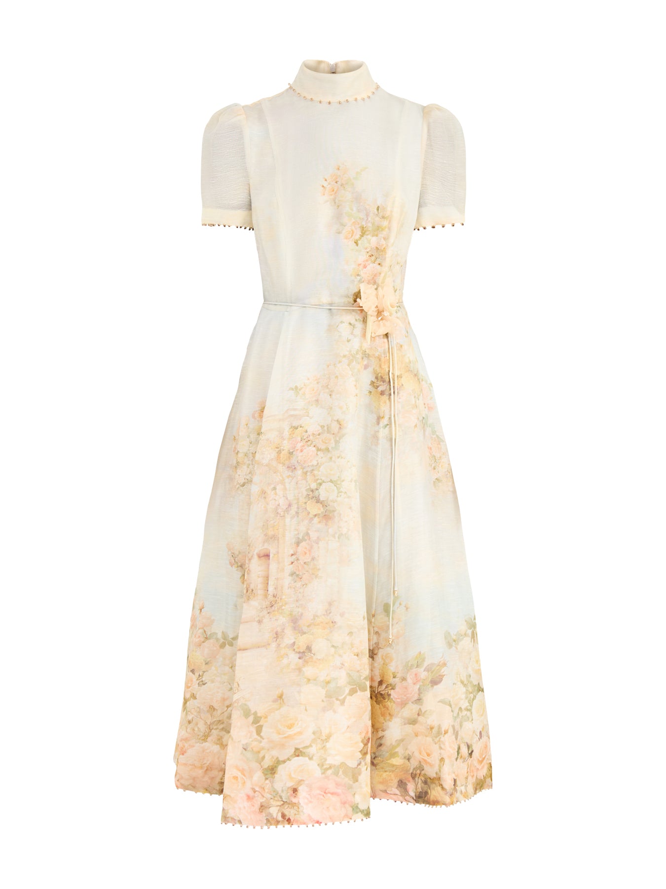 Memento Picnic Midi Dress Rose Cream