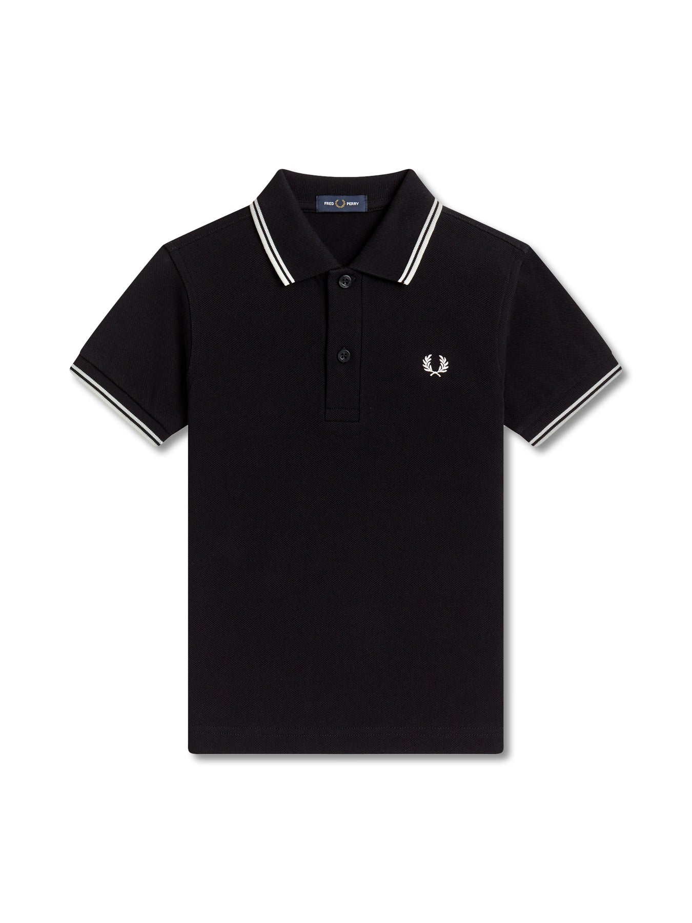 Twin Tipped Polo Shirt Black