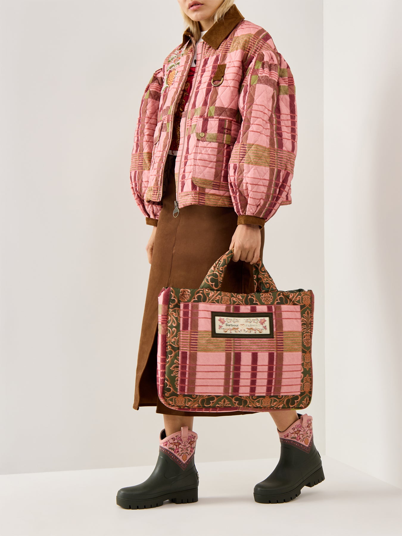 Barbour X Farm Rio Ana-Clara Quilt Jacket