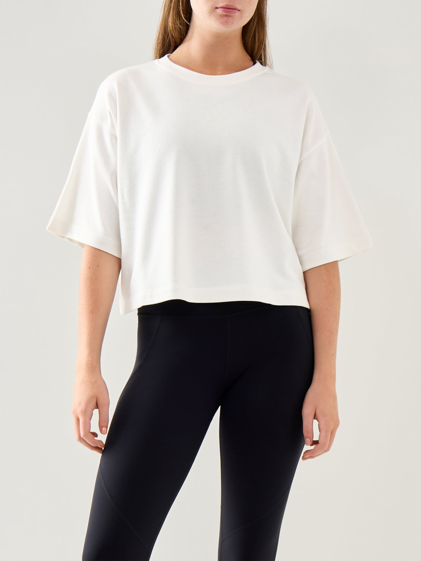 After Class Short Sleeve Sweatshirt Lily White