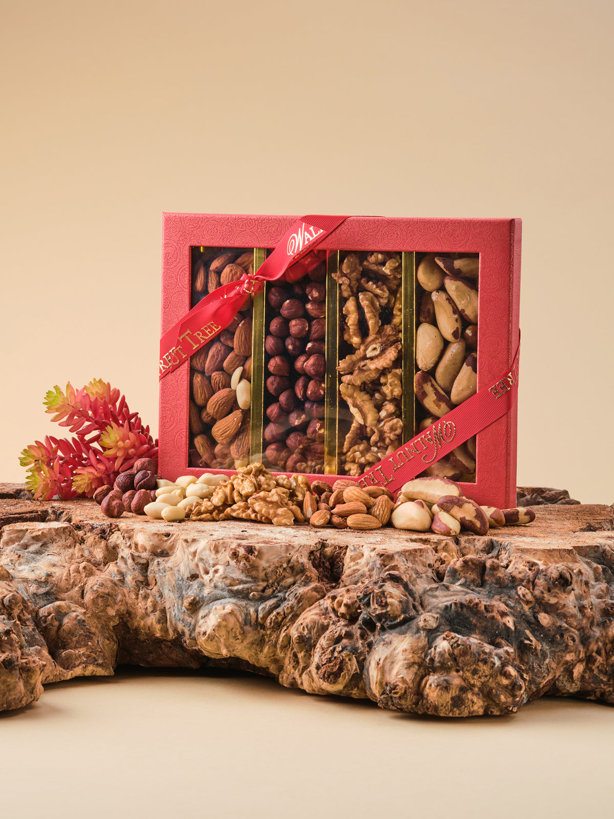 Four Stripe Natural Nut Gift Box