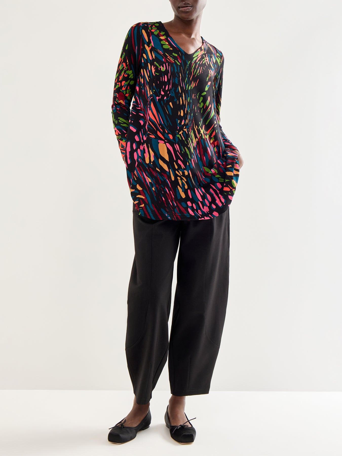 Ponte Bubble Trouser Black