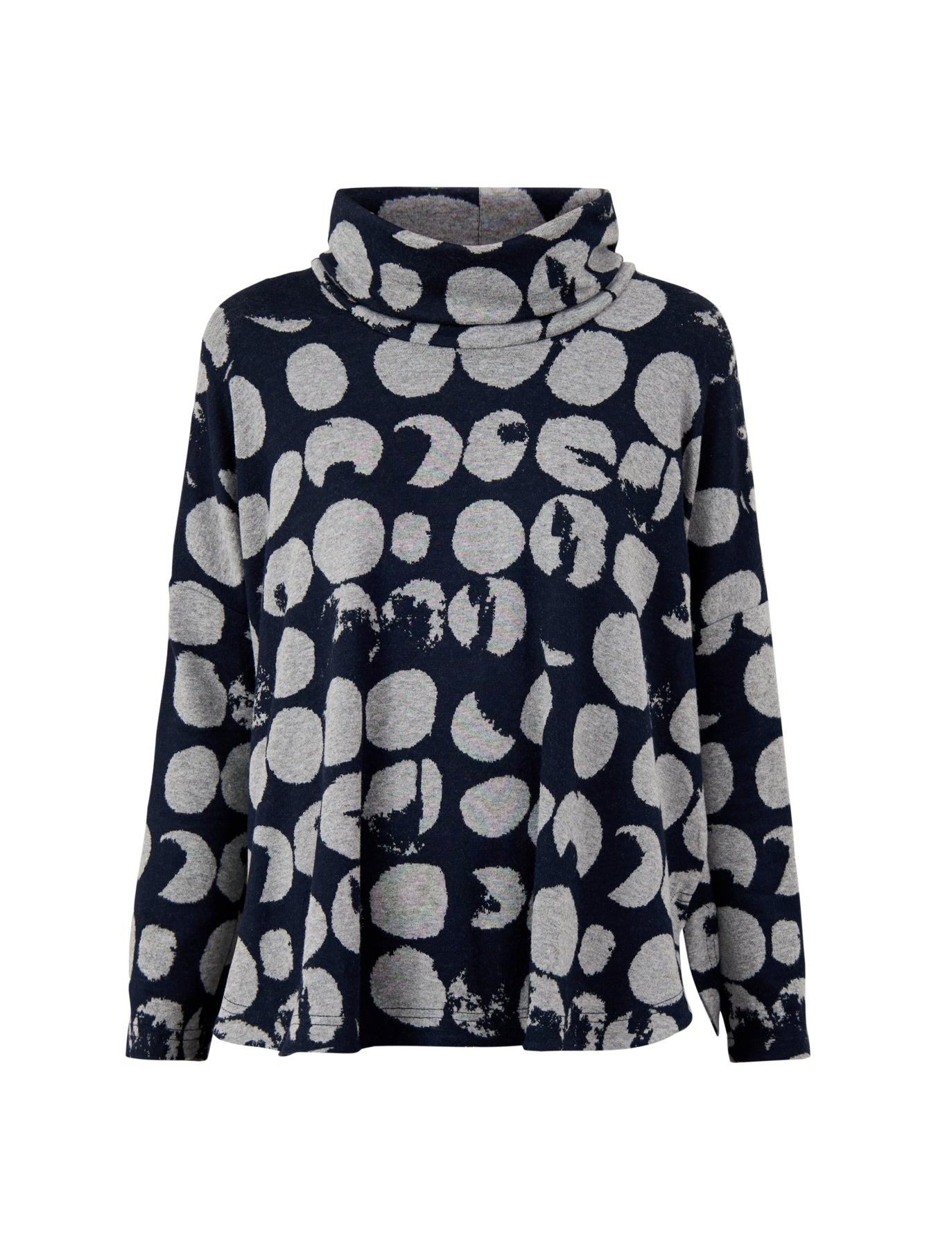 Textured Jersey Boxy Top Grey