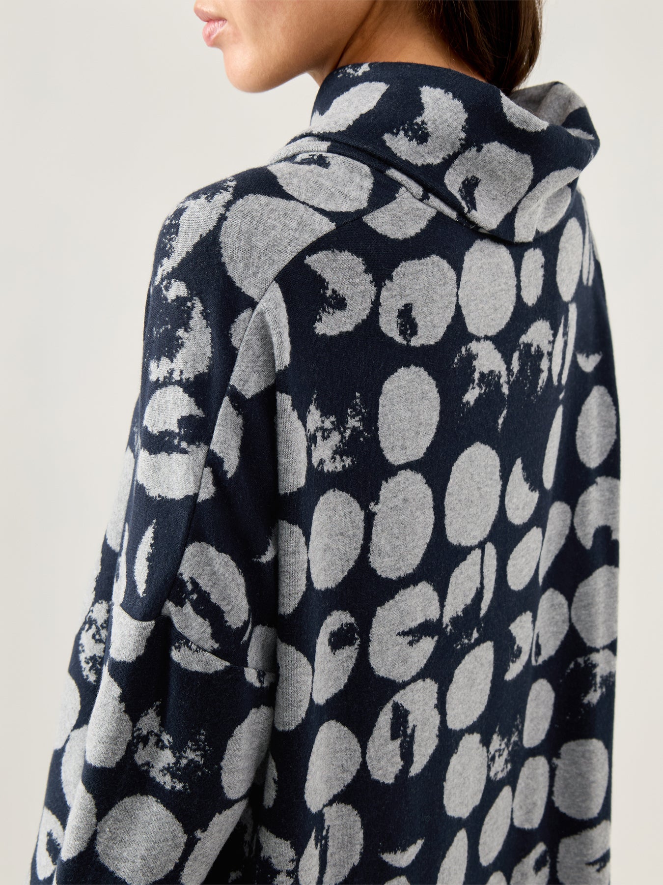 Textured Jersey Boxy Top Grey