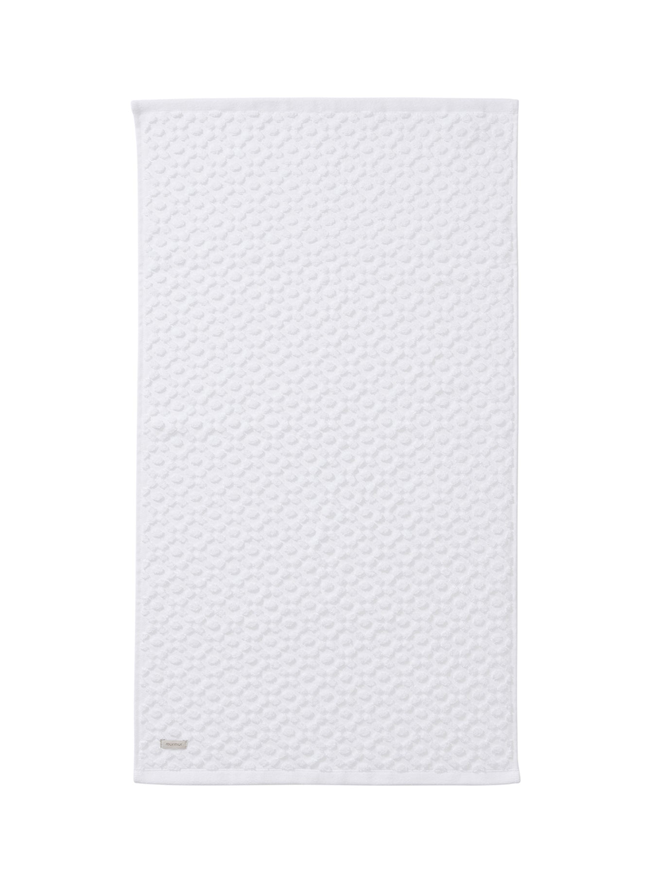 White Fae Sculpted Bath Towel