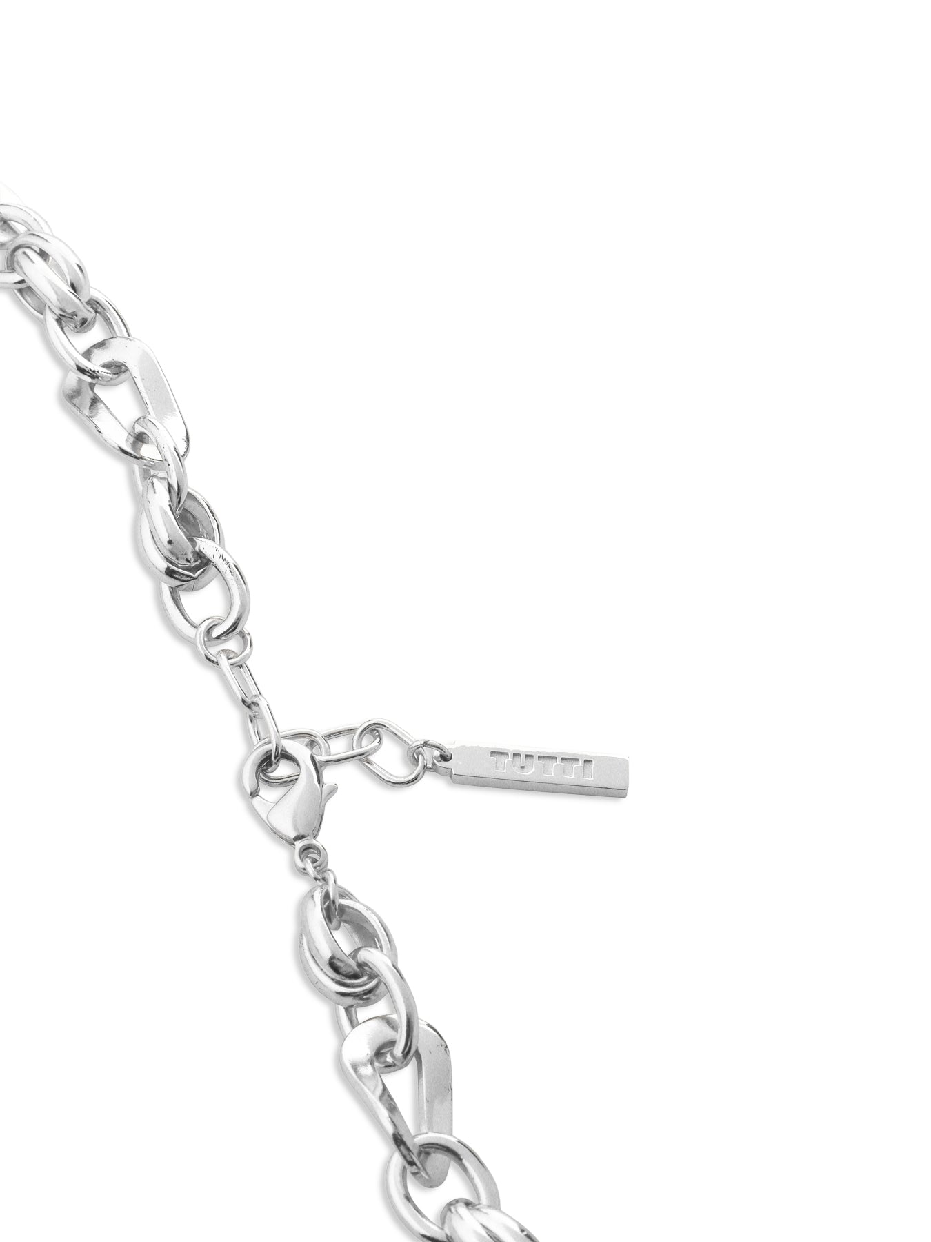 Wave Chain Necklace Silver