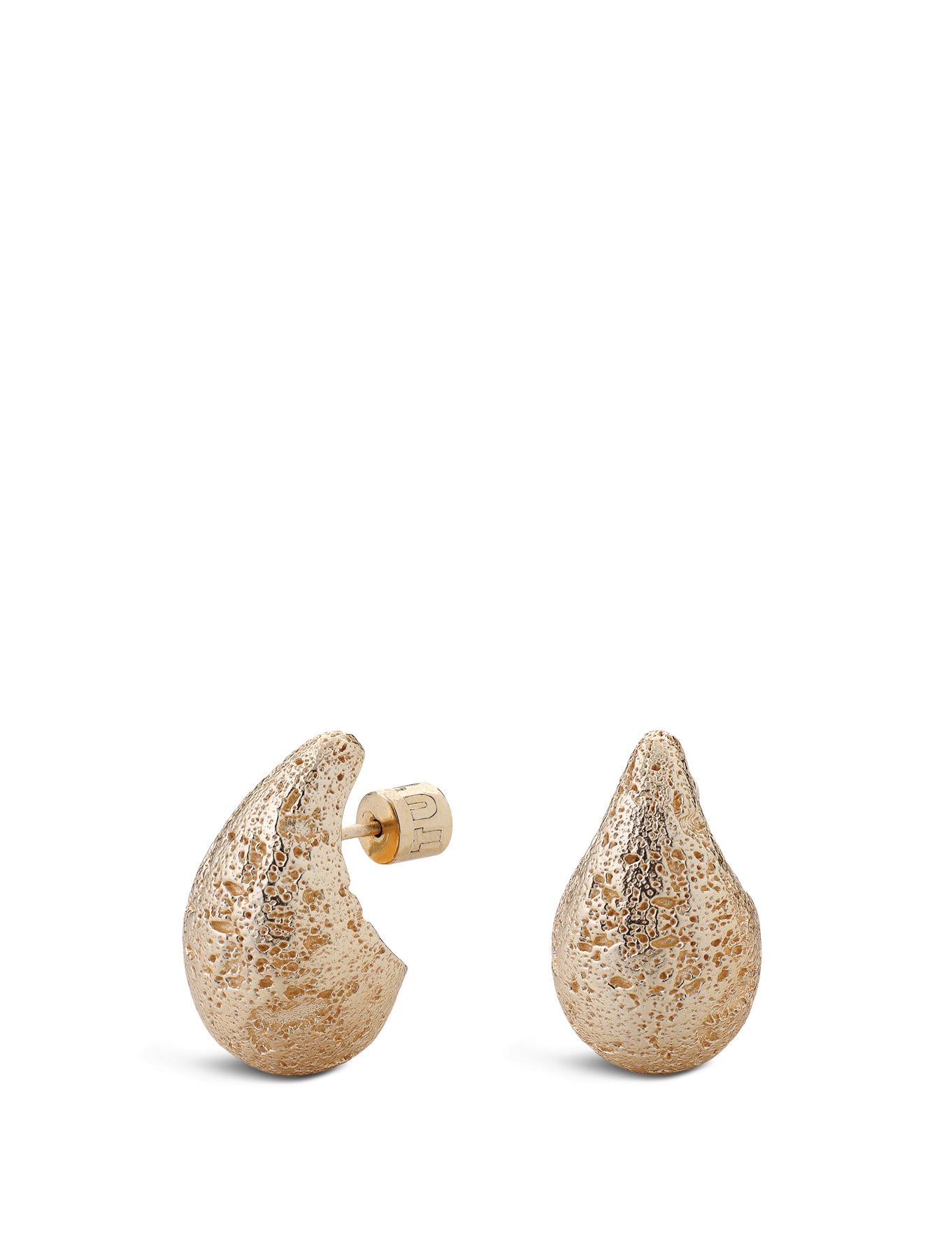 Dome Earrings Large Gold