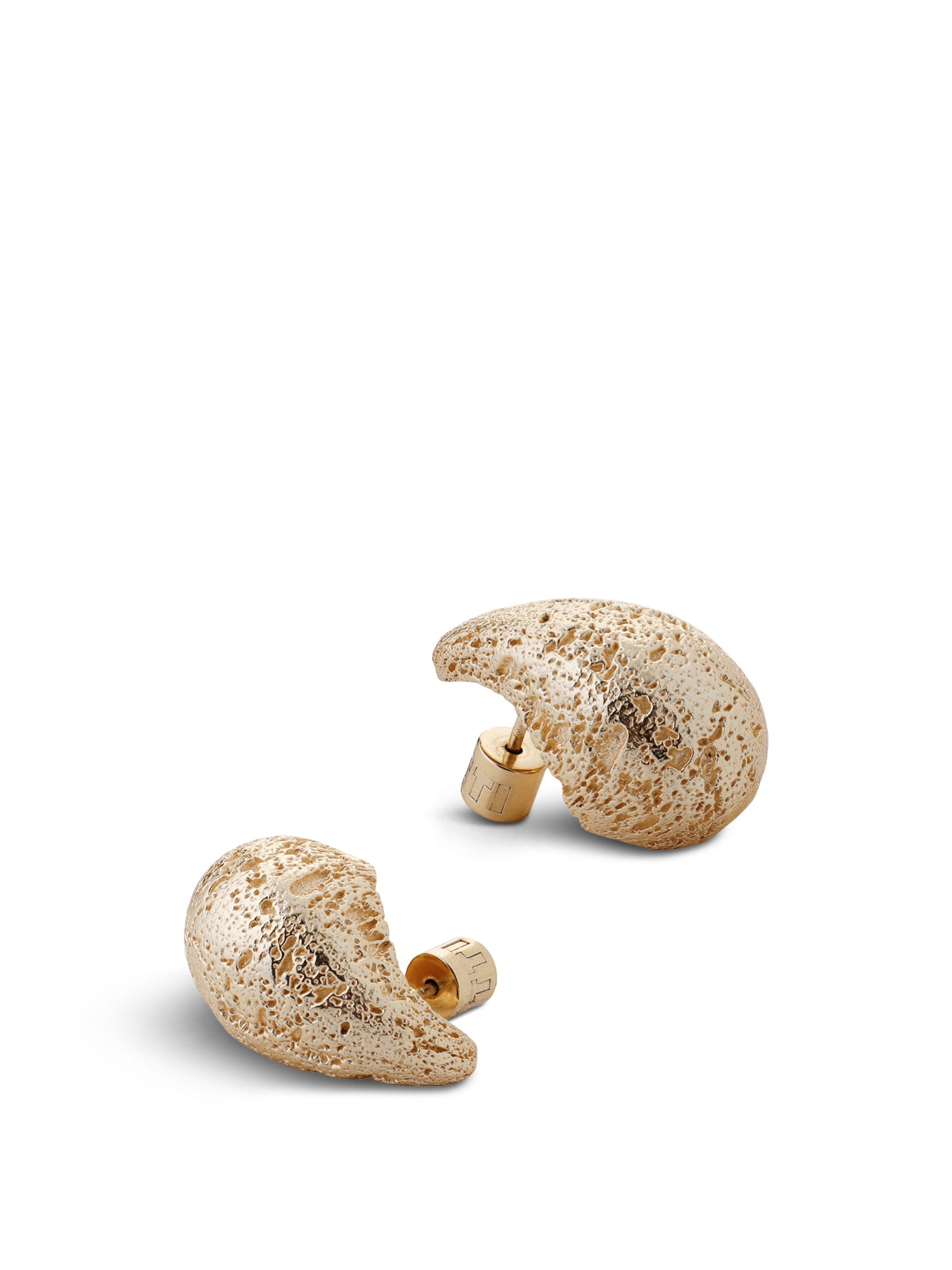 Dome Earrings Large Gold