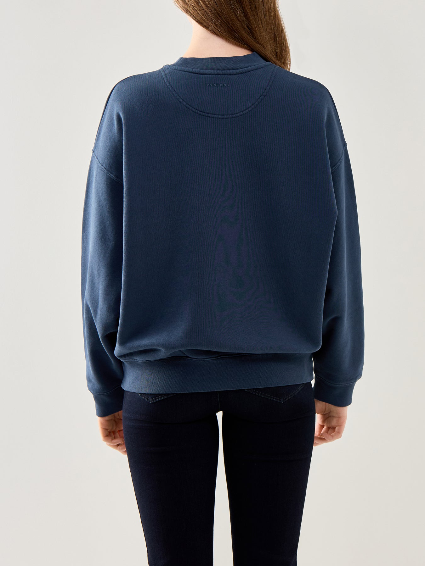 Jaci Sweatshirt Paris Cotton Dark Blue