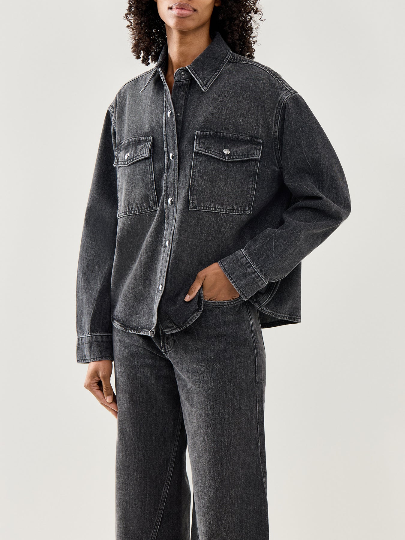 Paxton Shirt Washed Black