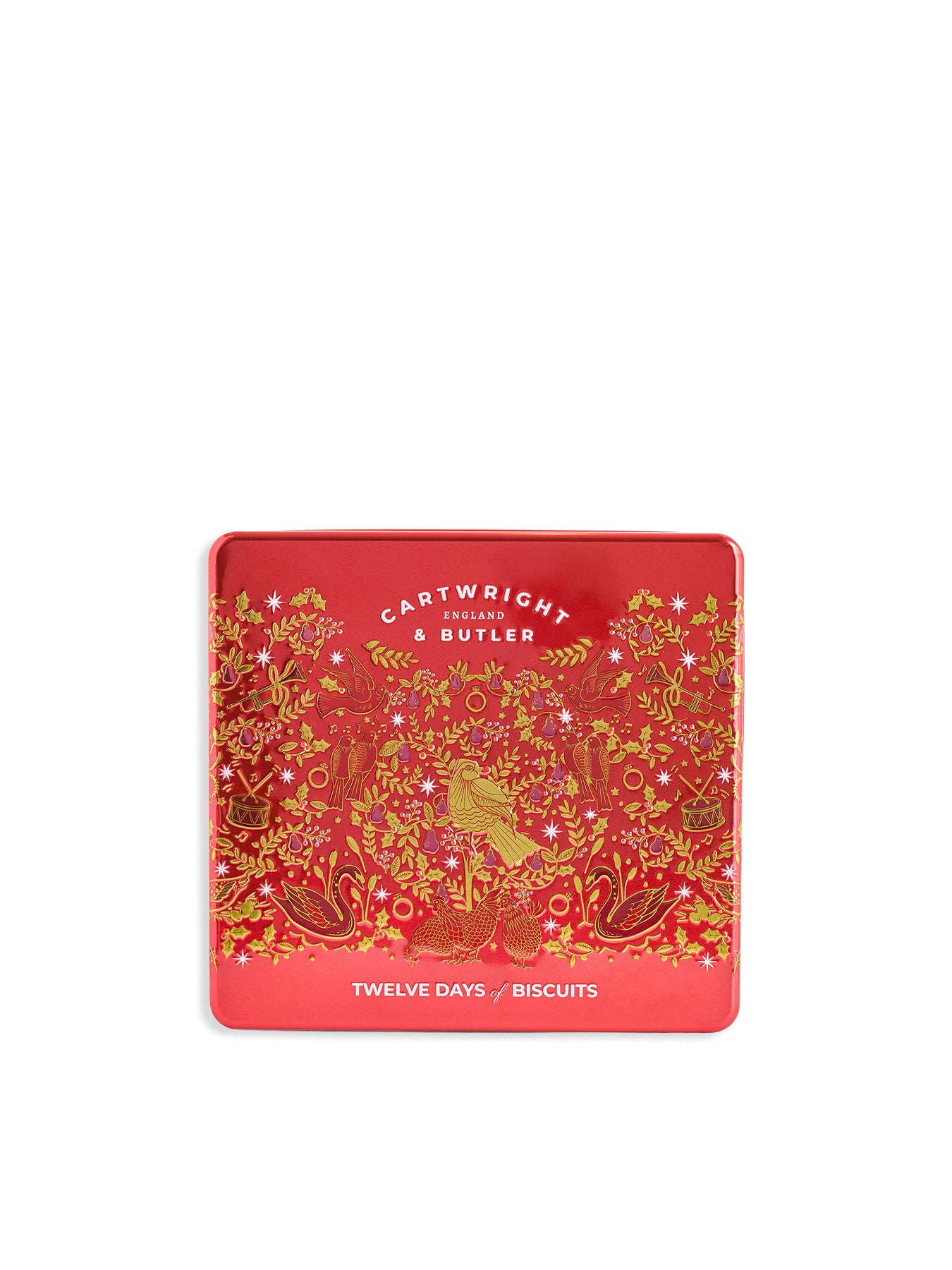 12 Days of Christmas Chocolate Biscuits Assortment Tin