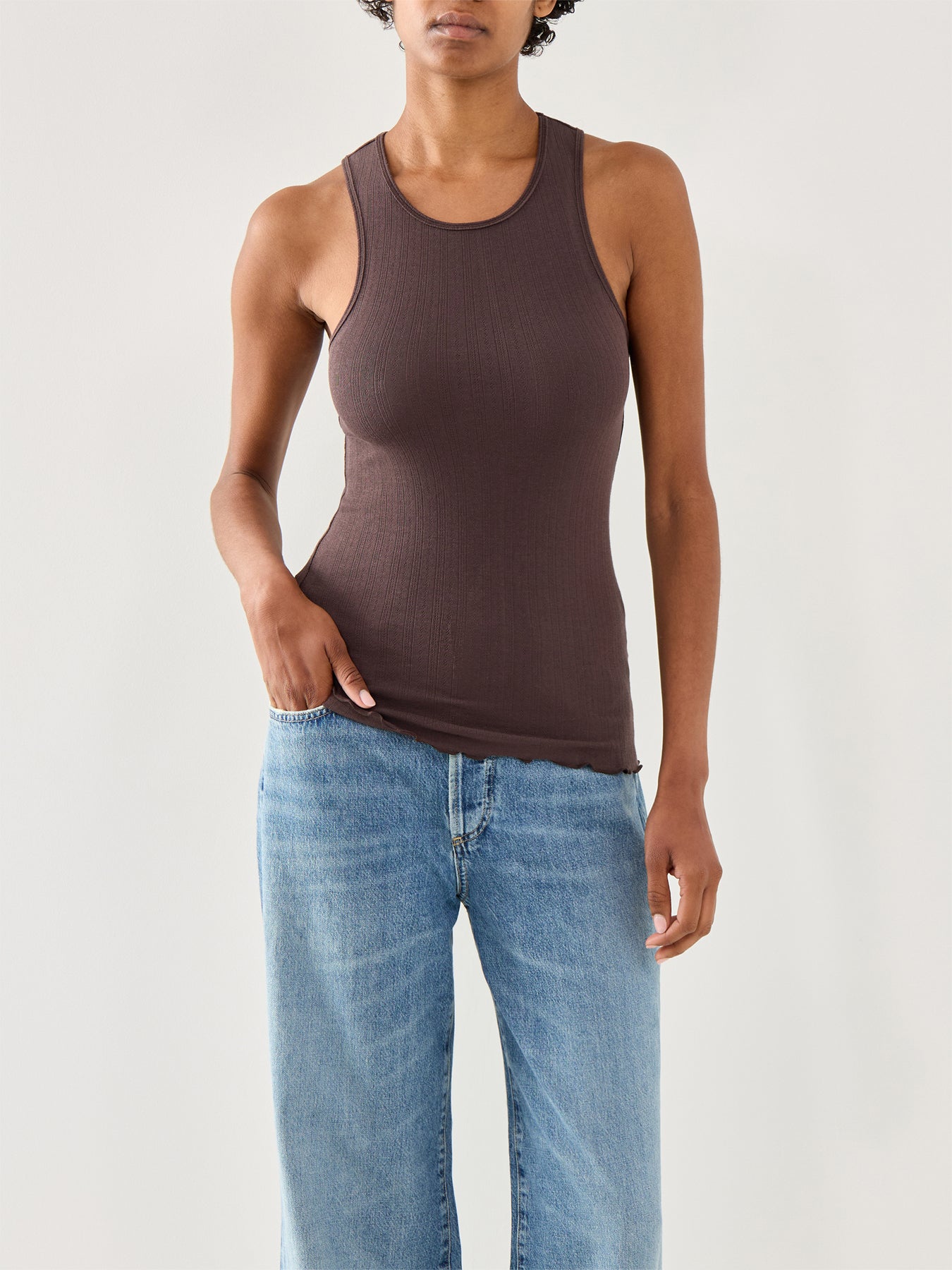 Fresh In Love Tank Brown