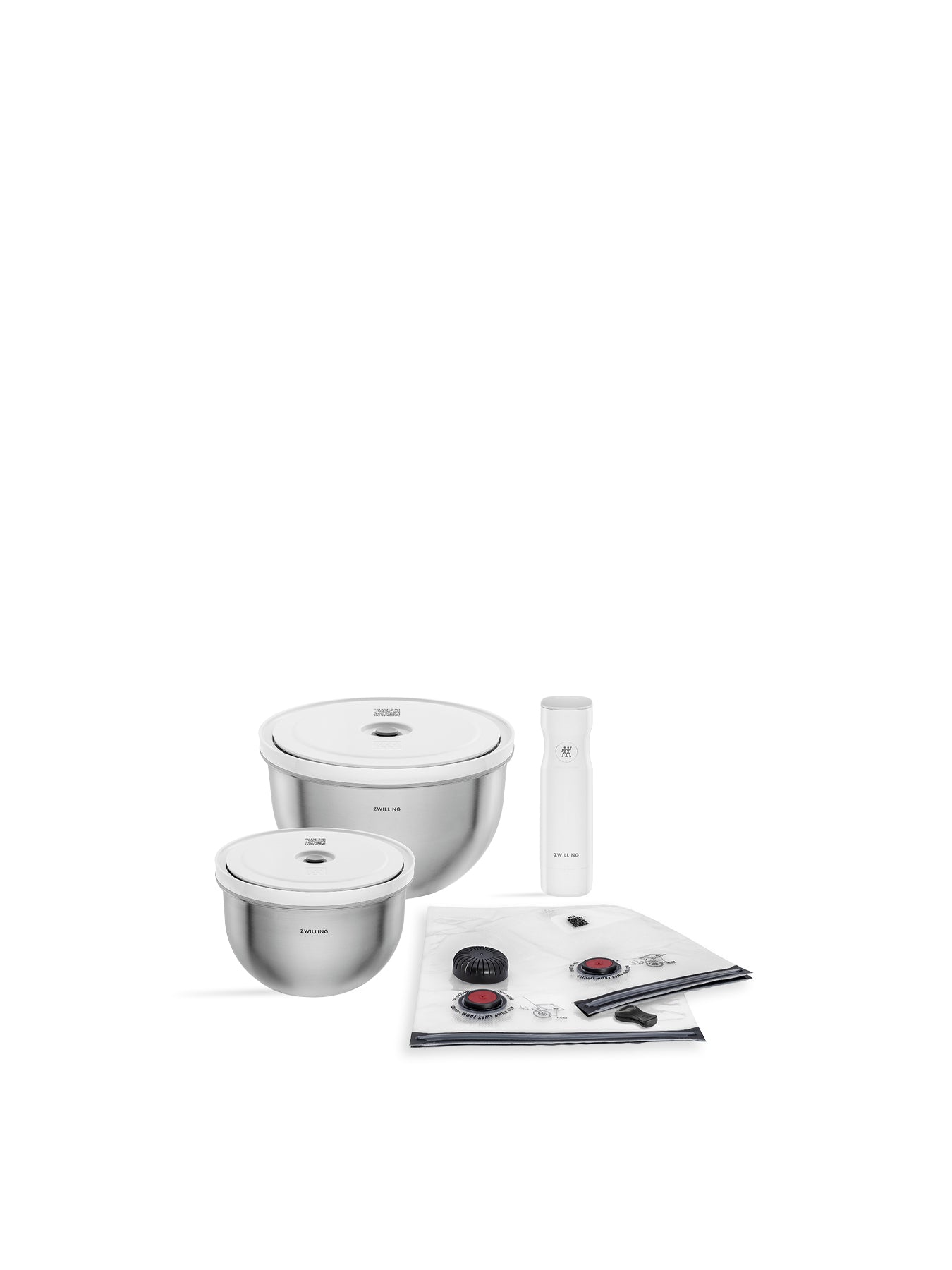 Stainless Steel Vacuum Starter Set of 9
