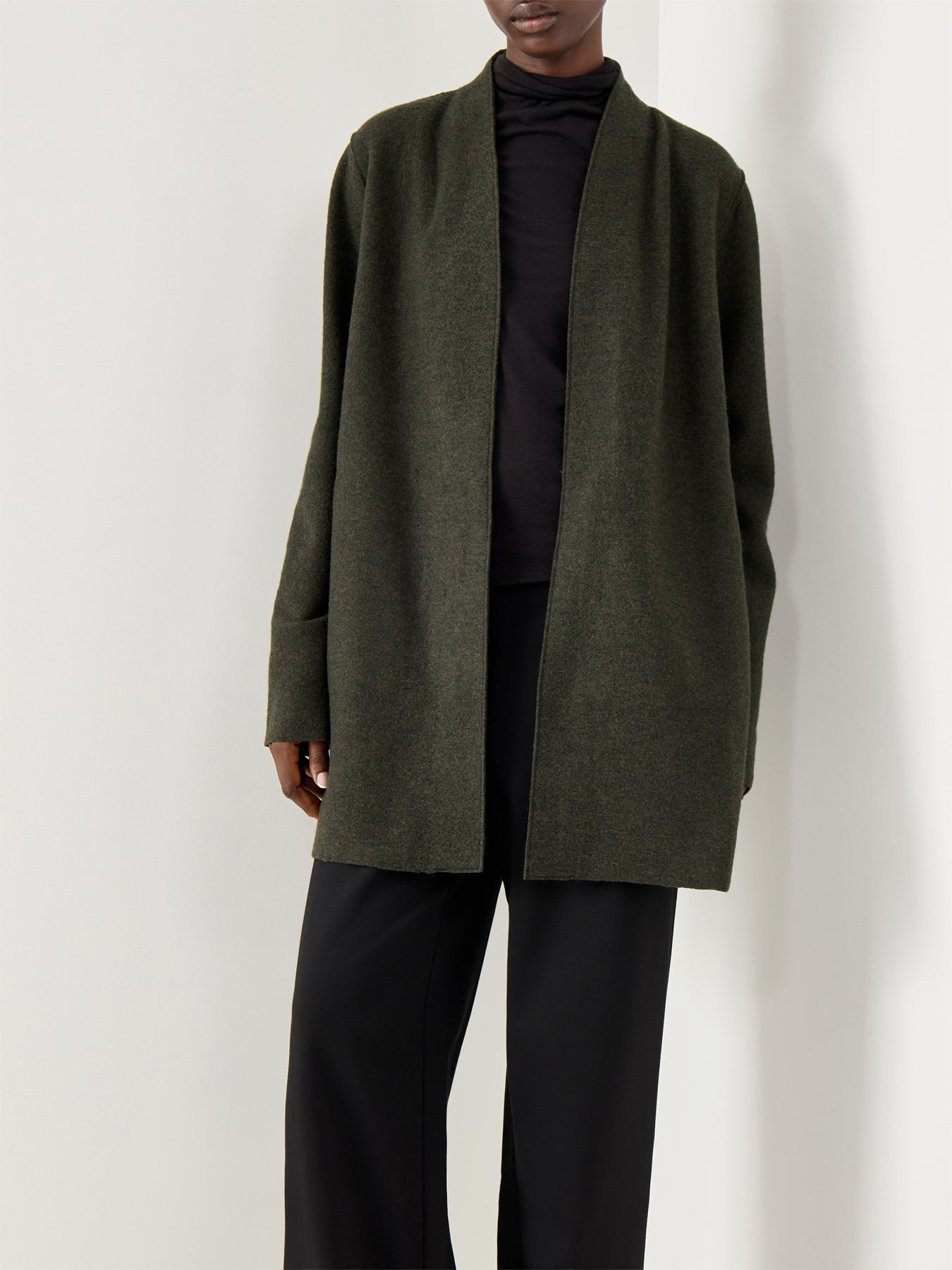 High Collar Jacket Woodland