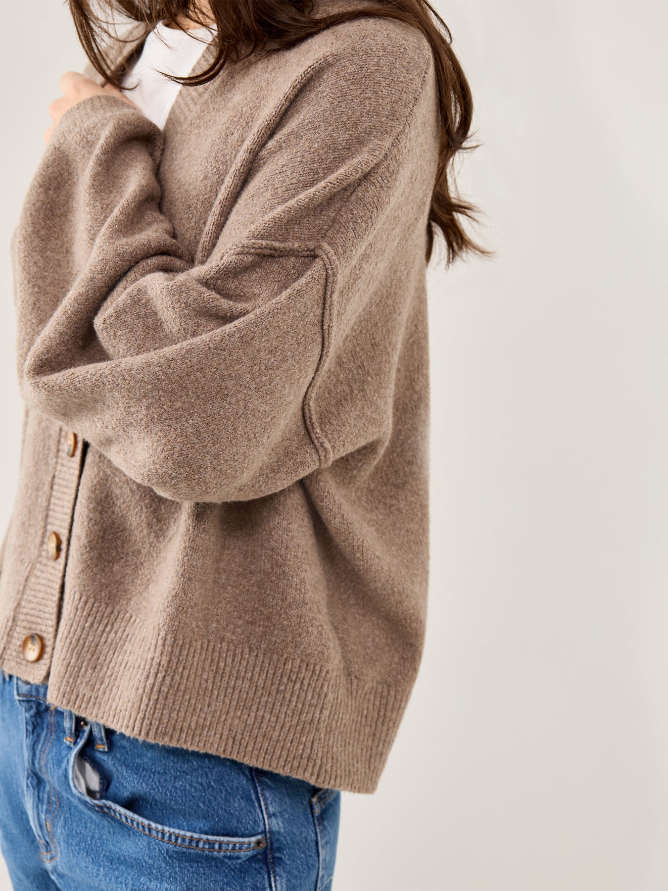 Cool Of The Night Cardigan Mocha