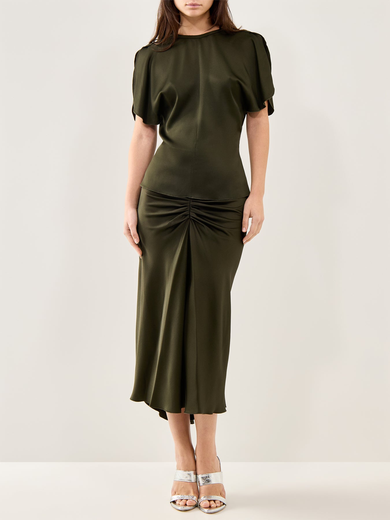 Bella Pencil Skirt Dark Olive